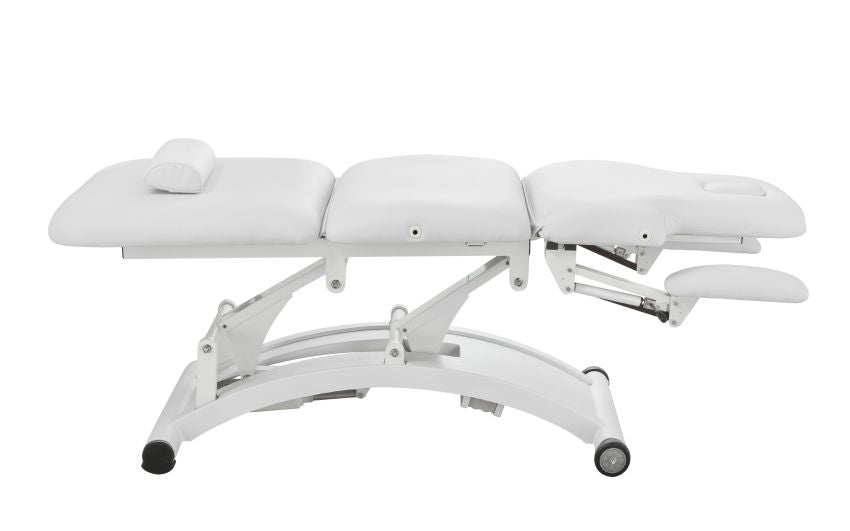 Silverfox 3 Motors Professional Electric Massage Bed 2241C White - Full Body Massage for Home, Spa & Physical Therapy