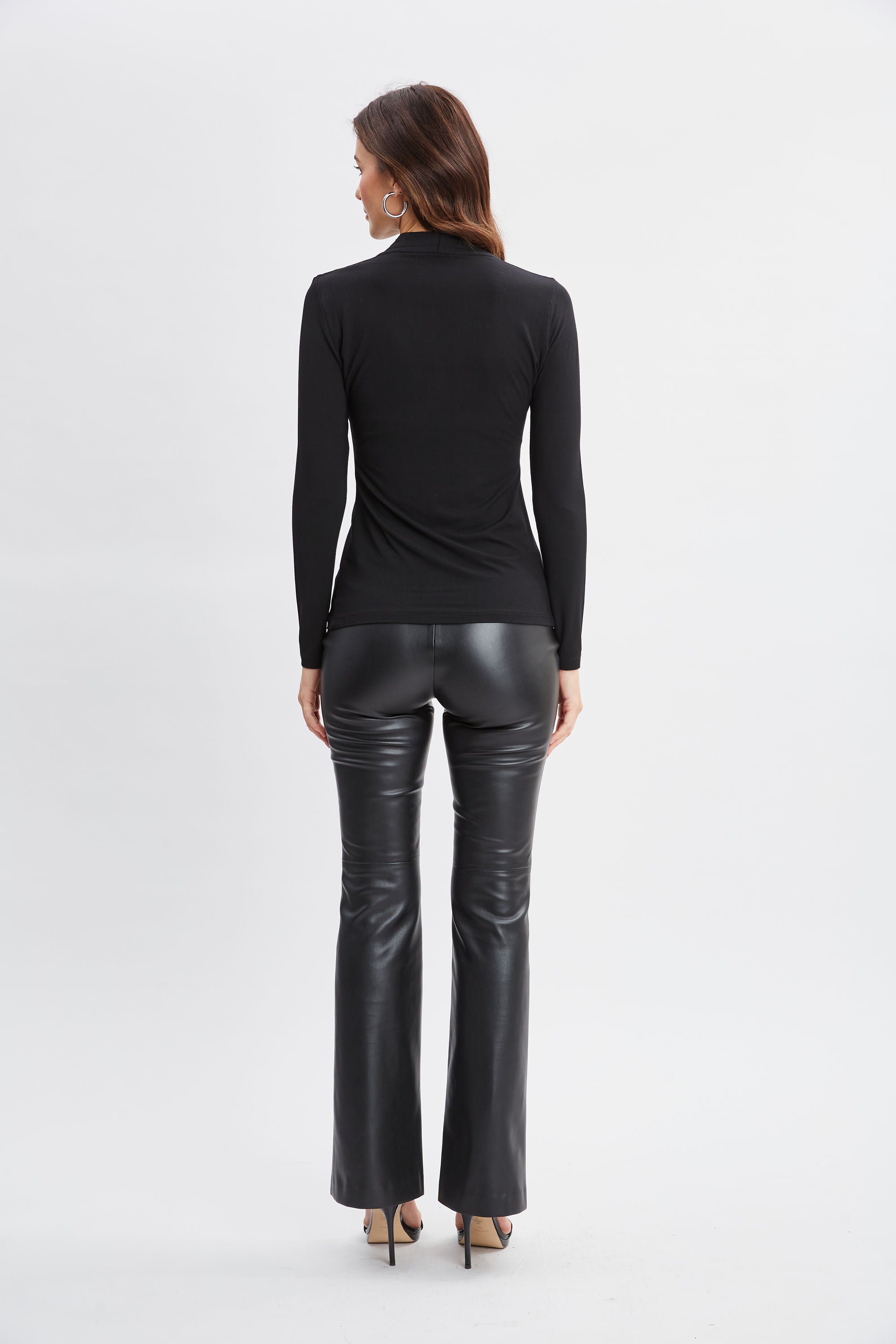 Elegant Pleated Neck Knit Top for Women - Stylish Casual & Office Wear - Perfect for Work, Dates & Everyday Outfits