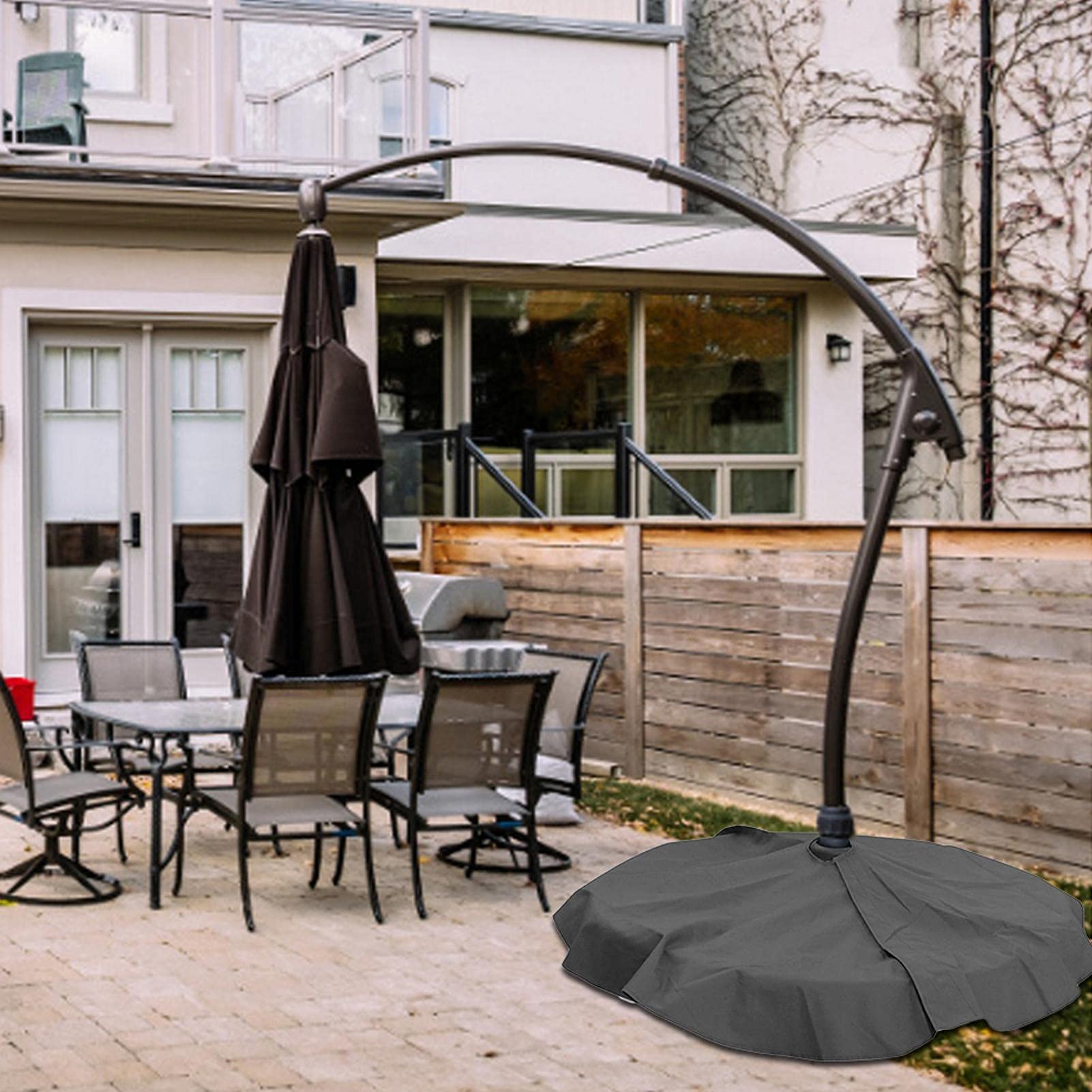 Successfun Round Umbrella Stand Cover - Waterproof Patio Umbrella Base Cover with UV Protection for Outdoor Use | Perfect for Backyard, Garden, and Poolside