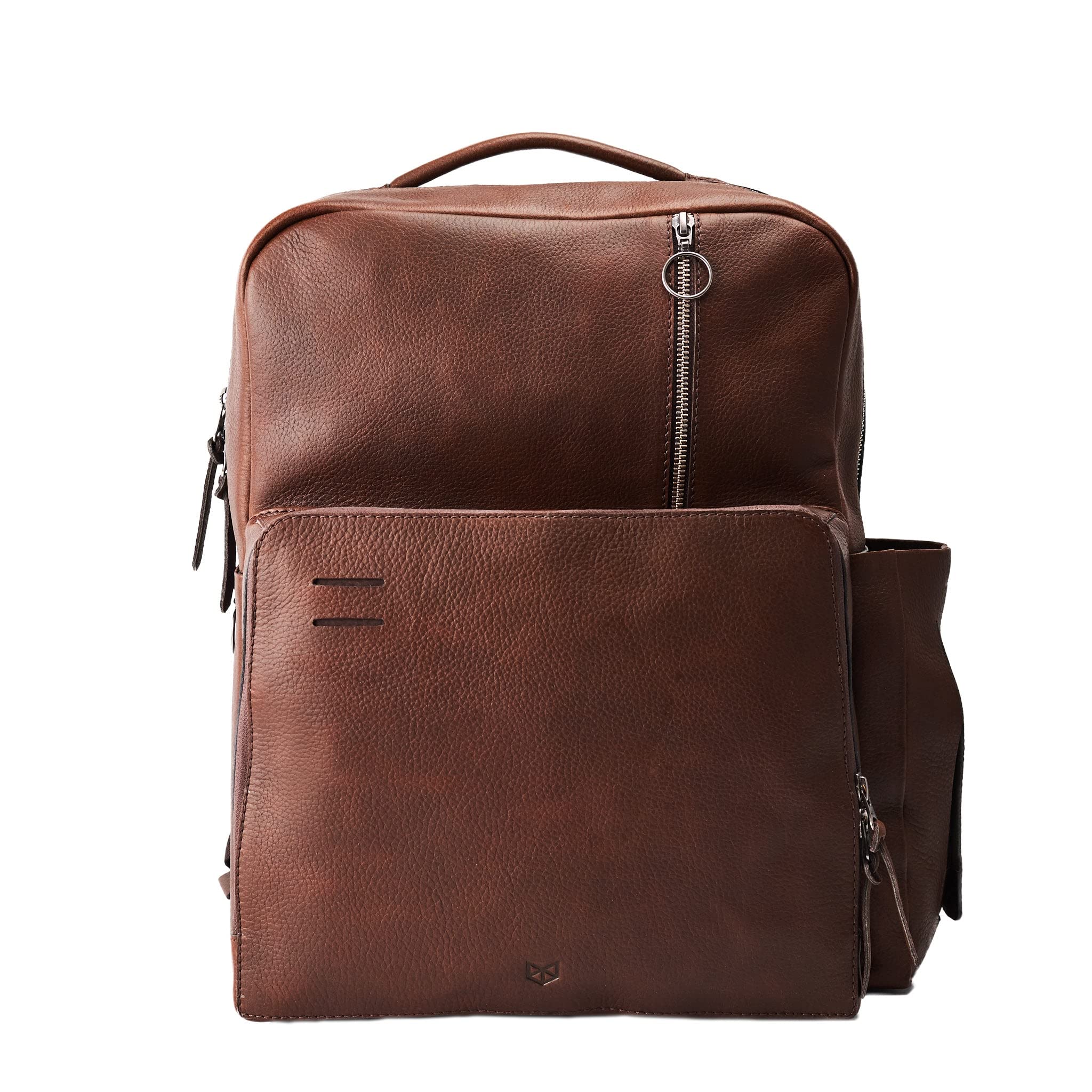 **Brown Leather Diaper Bag Backpack – Waterproof & Easy to Clean, Multi-Functional Baby Bag with Changing Pad – Perfect Baby Shower Gift for Moms & Dads – Ideal for Travel, Daycare & Everyday Use**
