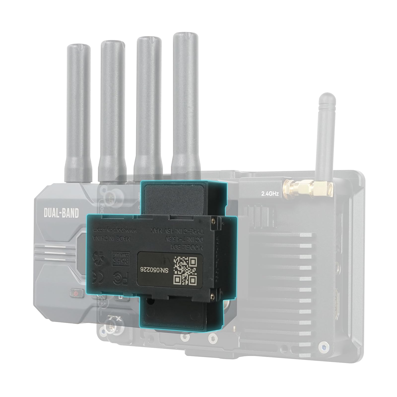 Portkeys BD1 Dual-Sided NP-F Dummy Battery Module - Vertical & Cross Mount Adapter for Sony Cameras, Wireless Video Transmitters & Field Monitors - Perfect for Live Streaming, Film Production & On-Location Shooting