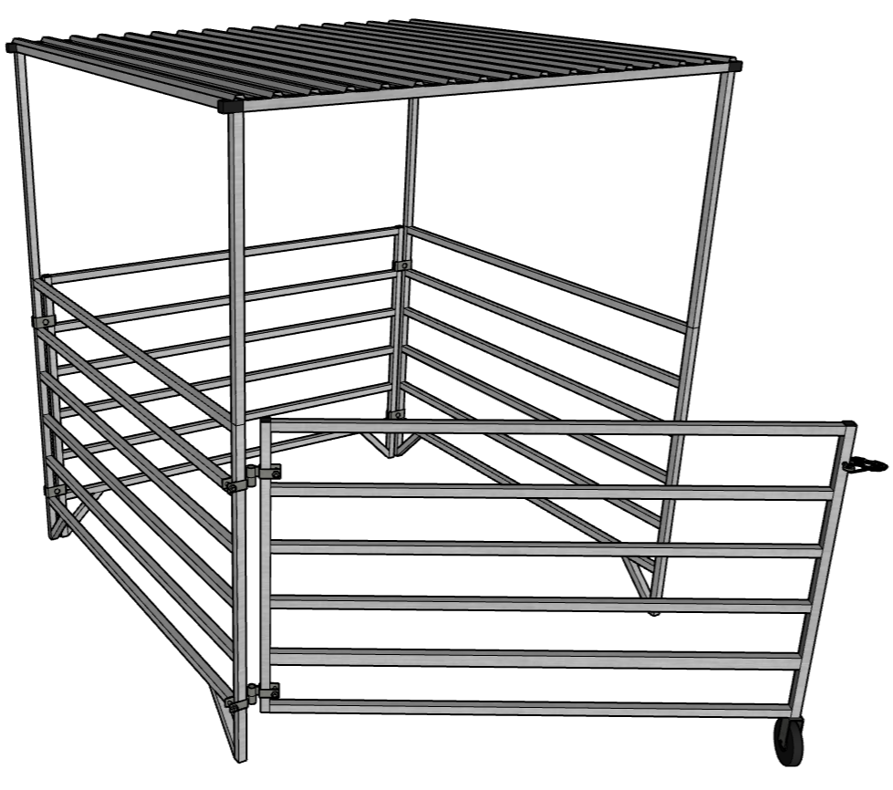 5x5 FT Shade Canopy for Aluminum Panel System - Portable Outdoor Sun Shelter for Patio, Garden, Camping & Beach