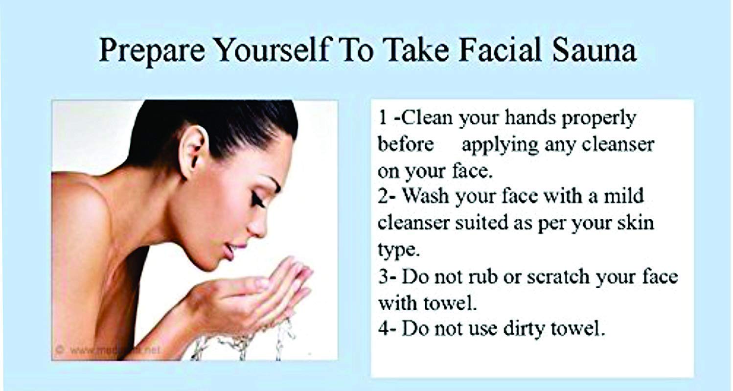 Professional Bhajan Facial Steamer & Vaporizer with 3 Attachments - Facial Sauna, Nose Steamer & Inhaler for Cough Relief | Multi-Colored with Free Mask | Perfect for Spa, Home Beauty & Cold Relief Therapy