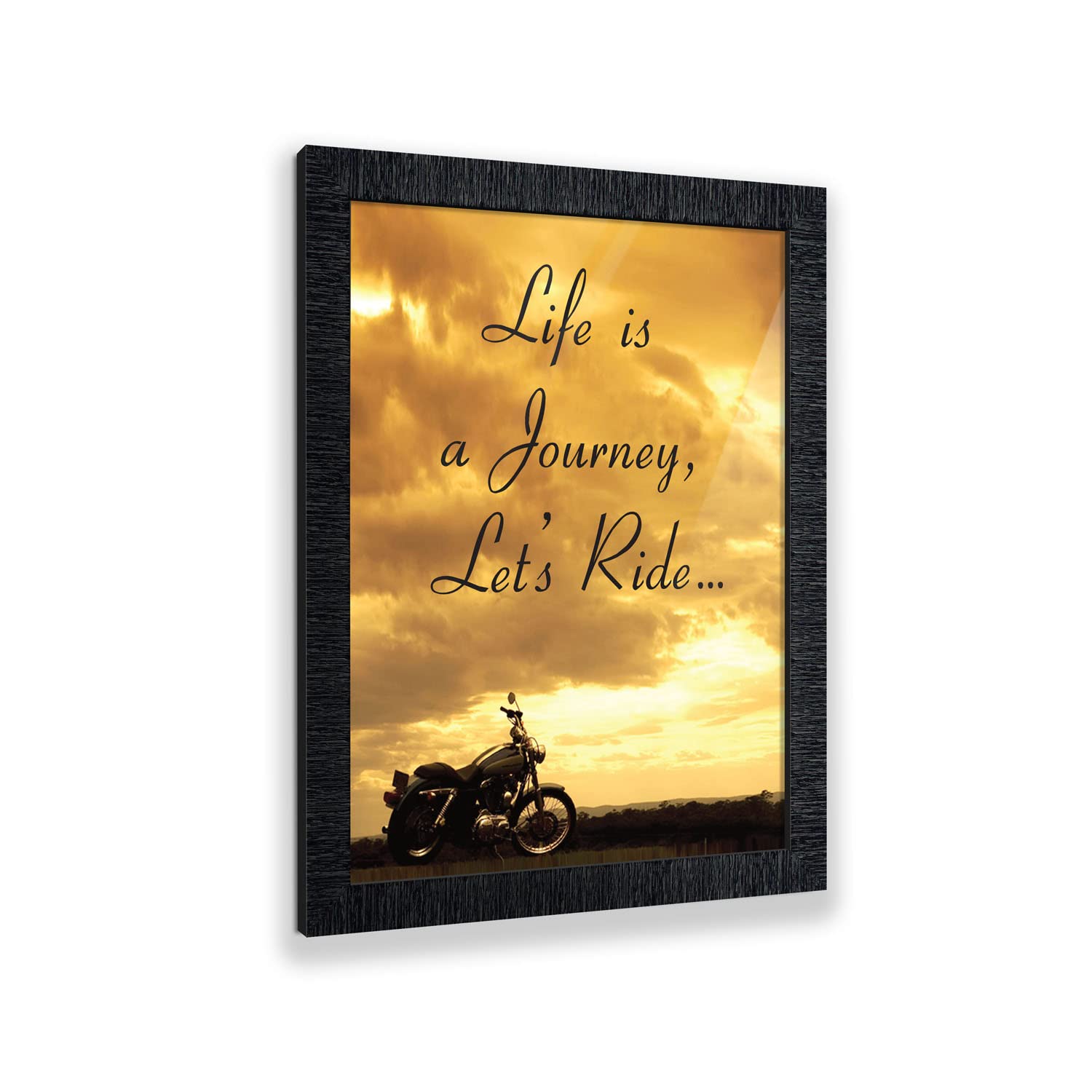Harley Davidson Classic Picture Frame - Home Decor Gift for Men & Women - Perfect for Wedding, Christmas & Birthday Presents - Wall Art for Living Room, Office & Bedroom Decor (2116CH)