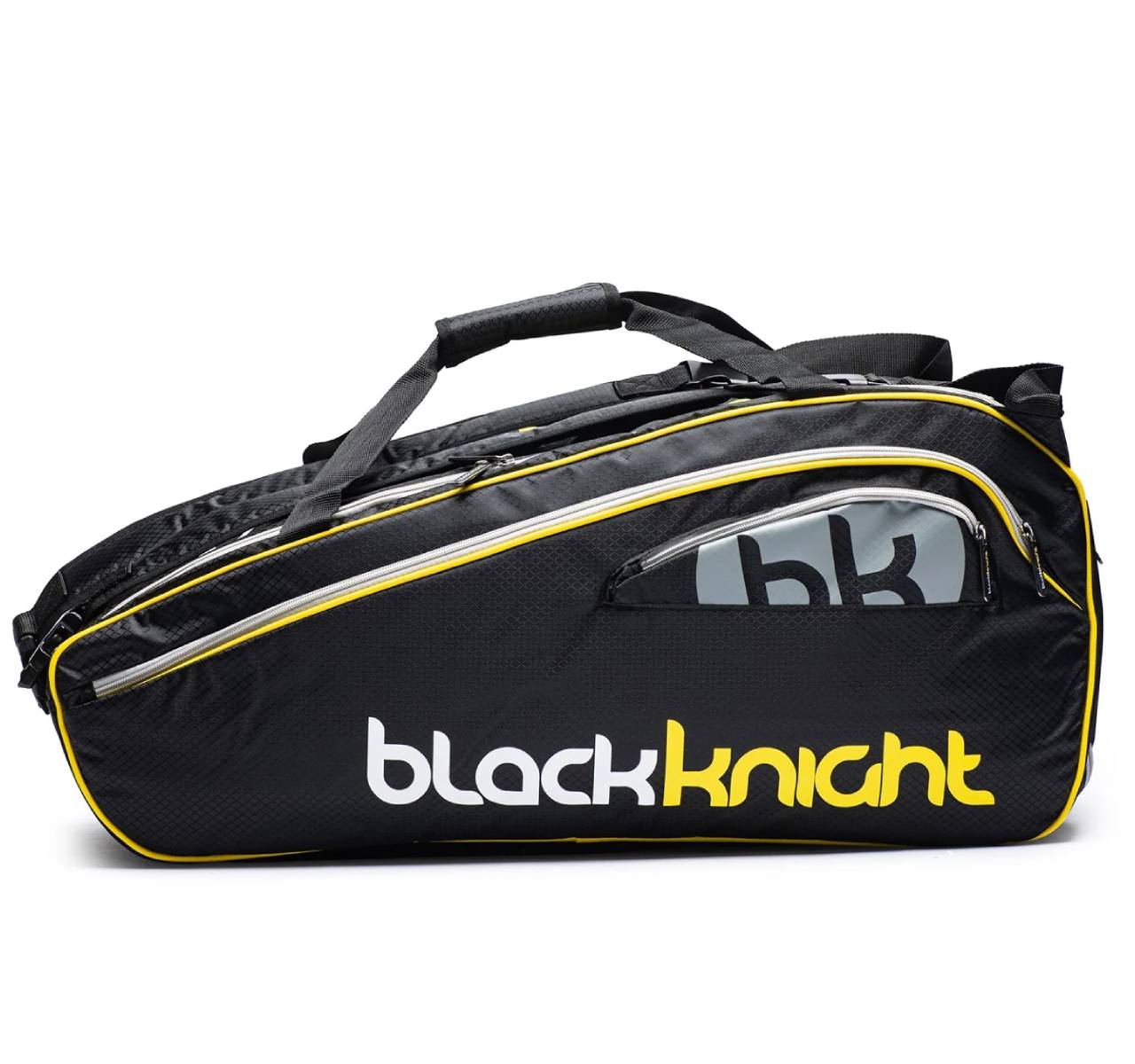 Black Knight Competition Bag - Durable Gym & Sports Duffel for Martial Arts, MMA, BJJ (Black/Yellow) - Perfect for Training, Travel & Gear Storage