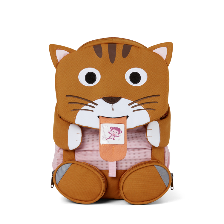 Affenzahn Large Friend Red Cat Plush Toy - Soft & Cuddly Stuffed Animal for Kids, Perfect for Playtime, Gifts, and Nursery Decor