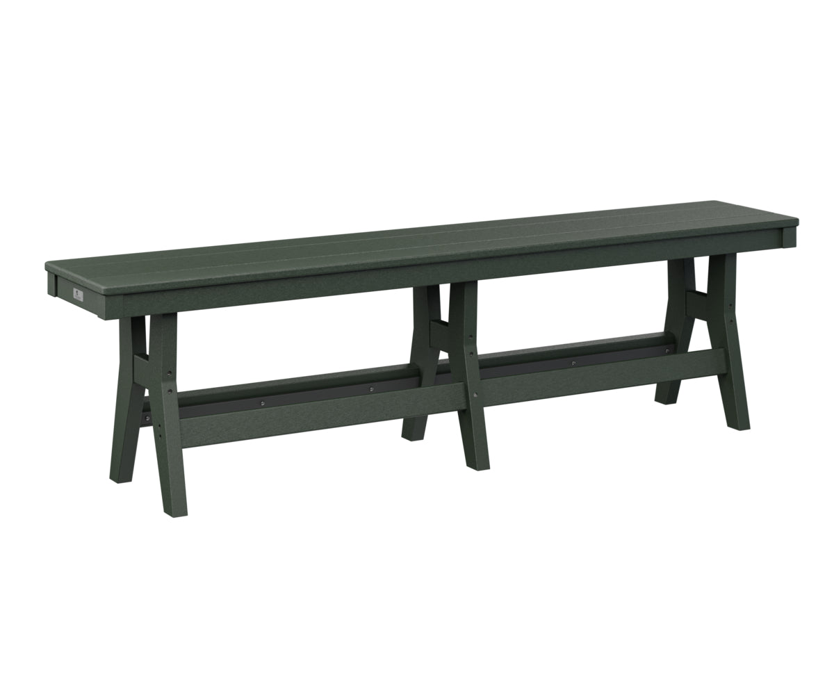 Berlin Gardens Harbor 66 Dining Bench - Outdoor Patio Furniture Set with Weather-Resistant Teak Wood - Perfect for Backyard, Garden, and Poolside Dining Areas