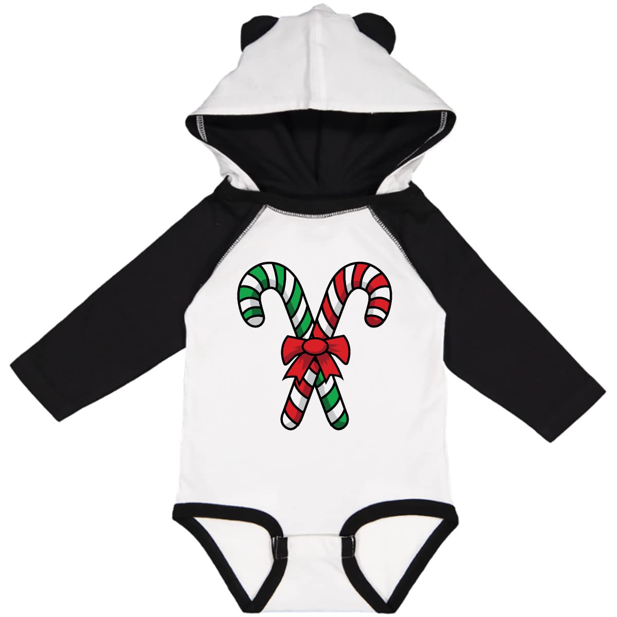 Inktastic Christmas Candy Canes Long Sleeve Baby Bodysuit - Festive Holiday Outfit for Infants, Newborns & Toddlers - Perfect for Christmas Photos, Parties & Family Gatherings