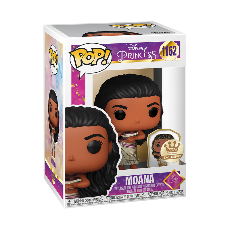 Disney Princess Moana Gold Collectible Pin #1162 - Limited Edition Character Pin for Disney Fans, Collectors, and Gift Giving