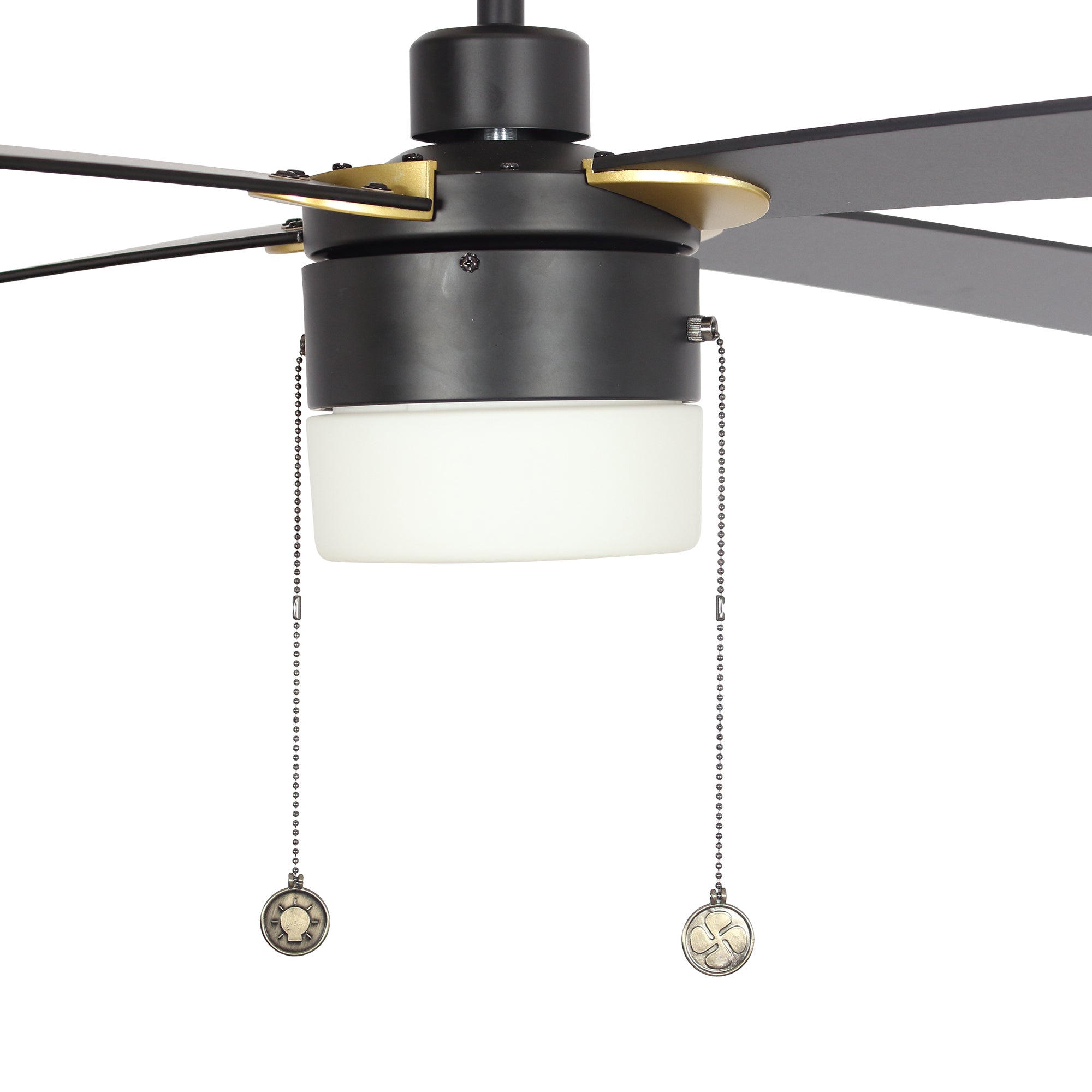 52 Inch Alrich Ceiling Fan with LED Light and Pull Chain - Energy Efficient Indoor Cooling for Living Room, Bedroom, and Patio