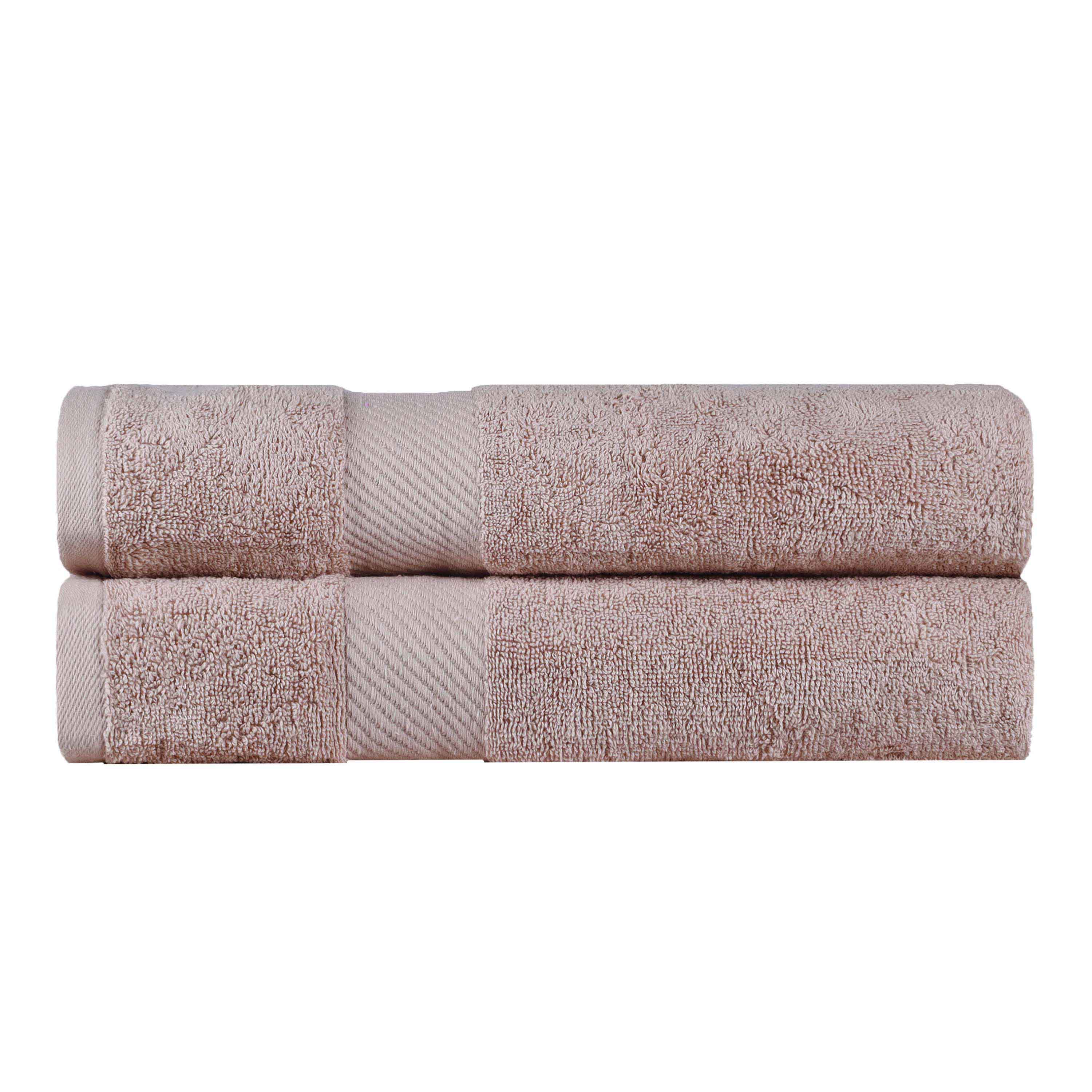 Premium Egyptian Cotton Bath Towels Set of 2 - Medium Weight, Ultra Soft & Absorbent - Luxury Bath, Spa & Guest Towels for Home & Hotel Use