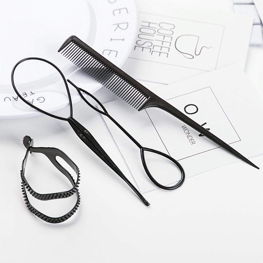 Maahal™ 8-Piece Hair Styling Kit - Braiding Tools & Bun Maker Set for Women | Perfect for Salon, Home Use & Travel Hairstyling