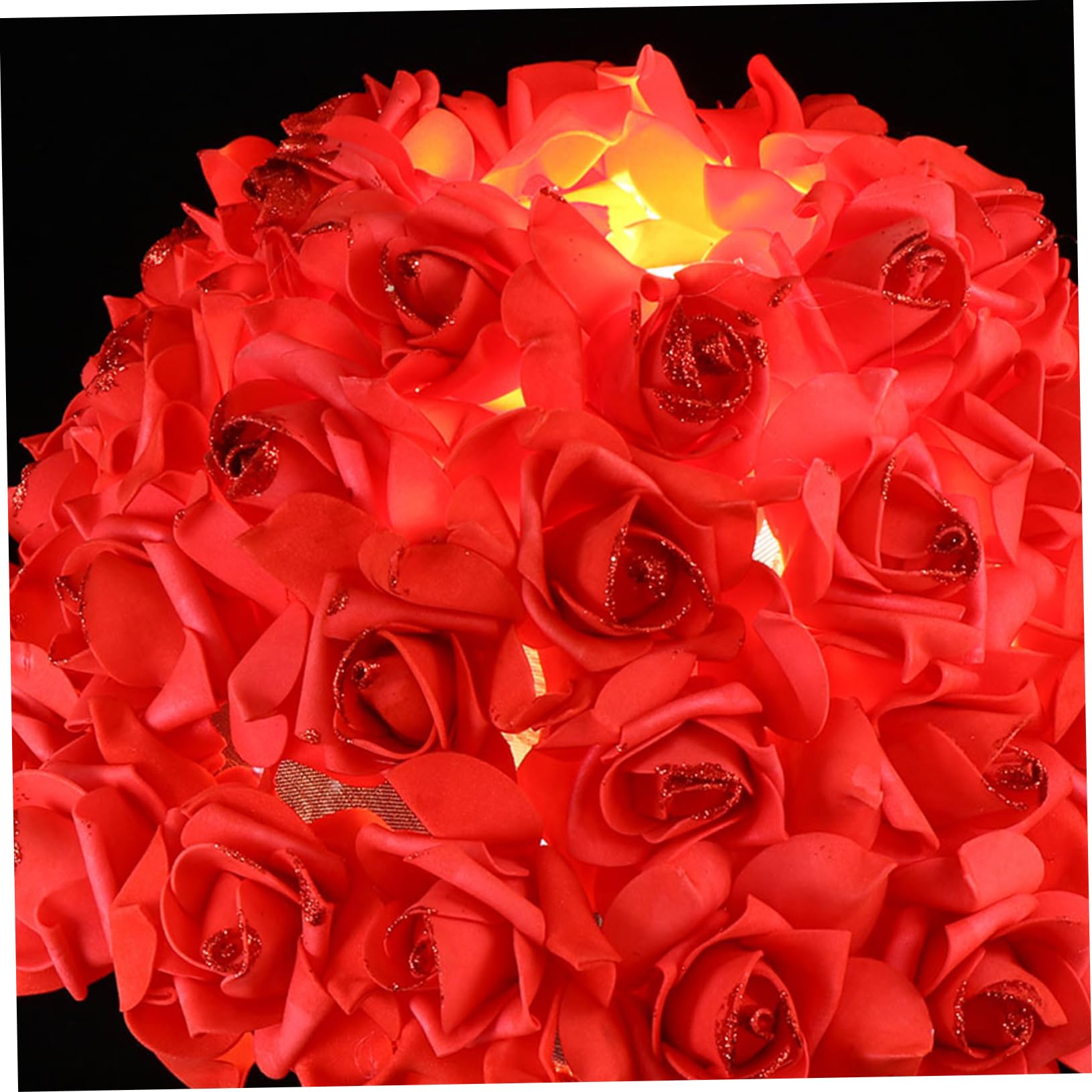 Uonlytech Rose Flower Lamp Shade Night Light - Romantic Red Rose Table Light with US Plug, Perfect Valentine's Day Gift for Women, Mothers & Girls | Bedroom Decor, Nursery Lighting, Wedding Centerpiece