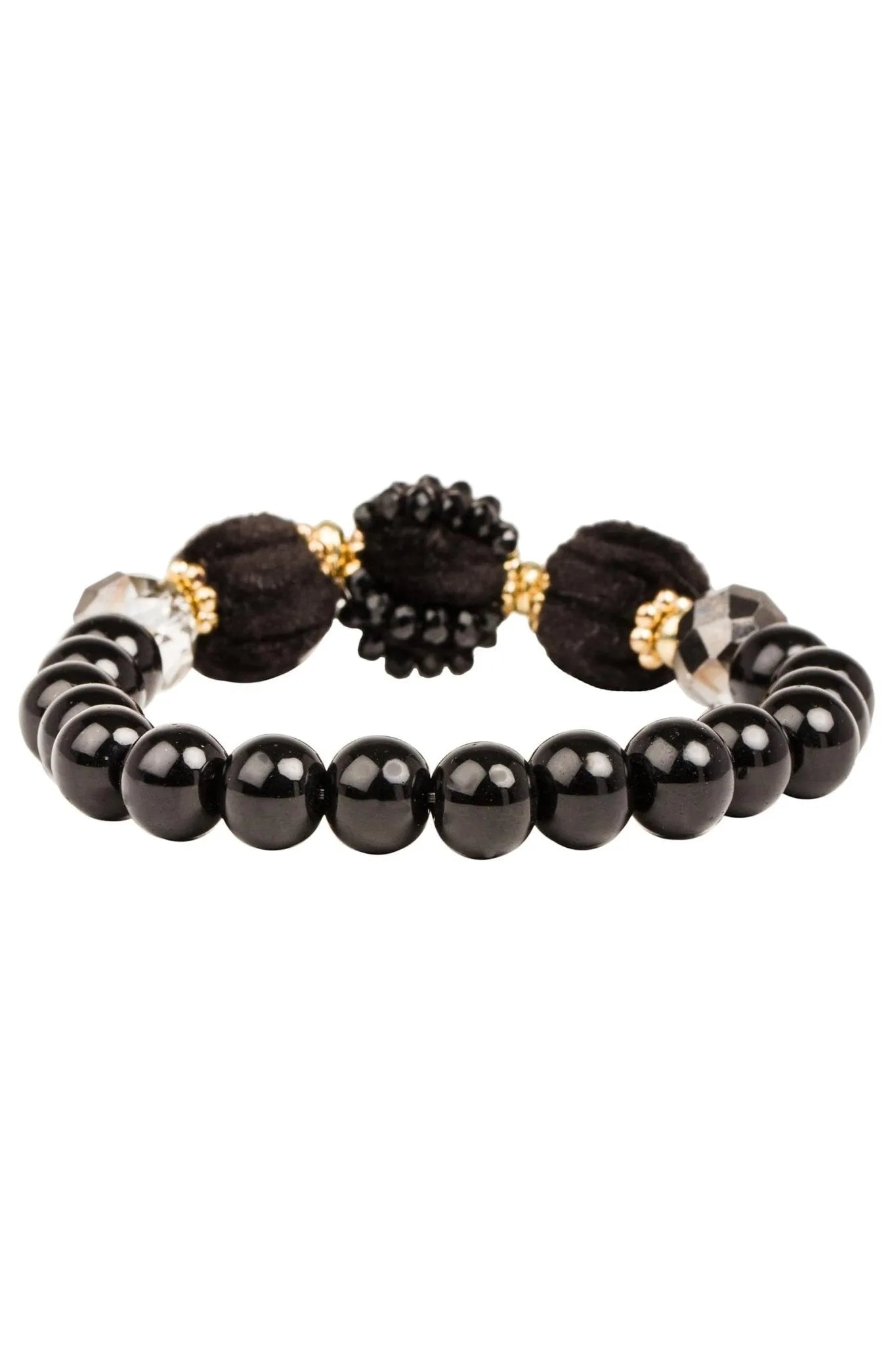 Multi Beaded Stretch Bracelet for Women - Adjustable Elastic Beaded Bracelets Set - Fashion Jewelry for Casual Wear, Parties & Gifts