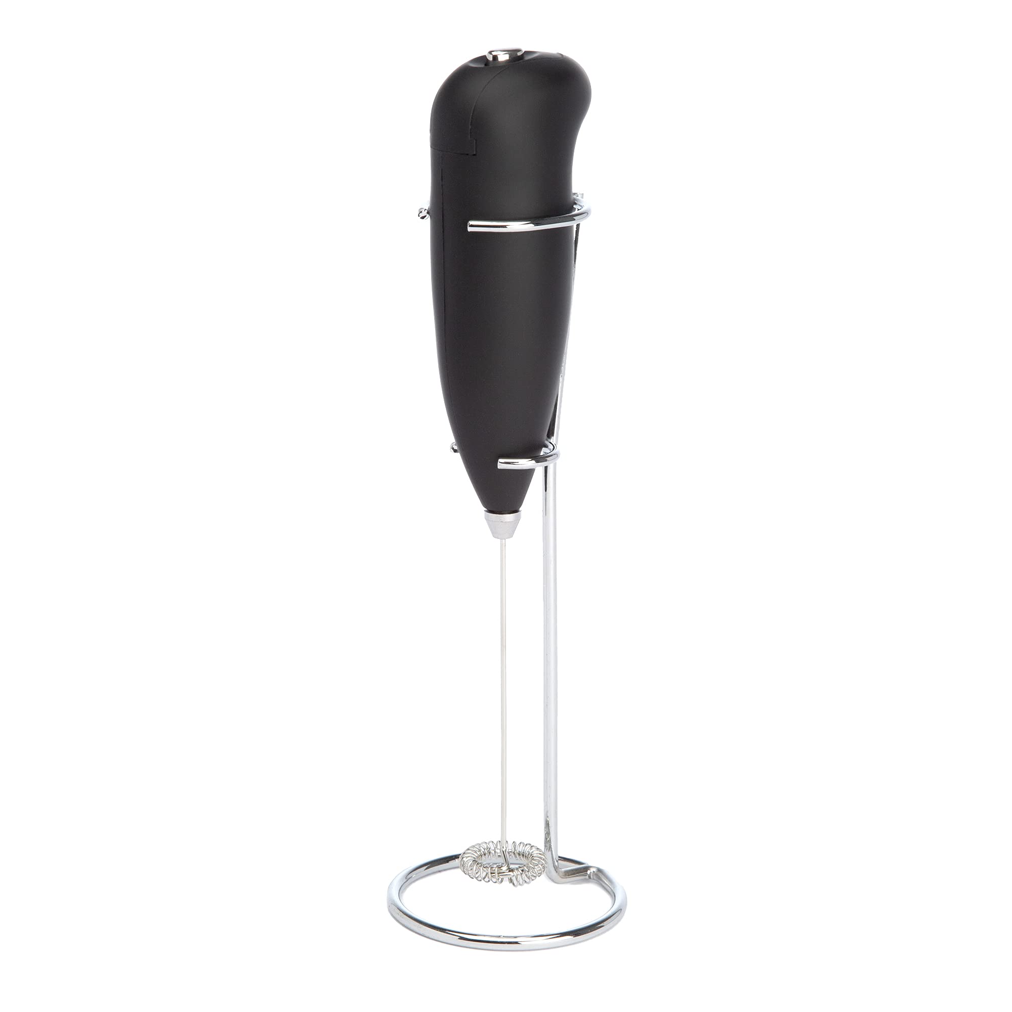 Primula Electric Milk Frother - Handheld Black Milk Steamer for Coffee, Latte & Cappuccino - Perfect for Home, Office & Coffee Shops