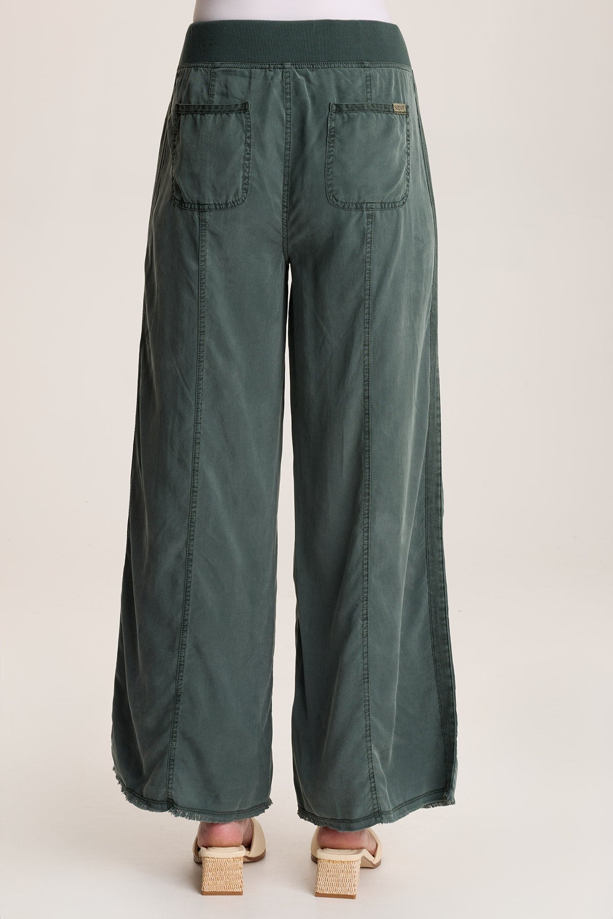 Loen Twill Wide Leg Pants for Women - High Waisted Comfortable Loose Fit Trousers | Perfect for Office, Casual Wear & Travel