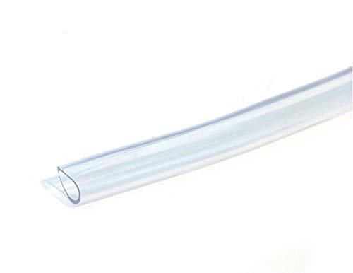 3 Feet (1 Meter) Clear PVC Tubing - Food Grade Flexible Hose for Water, Beer, Wine Making - 5/16