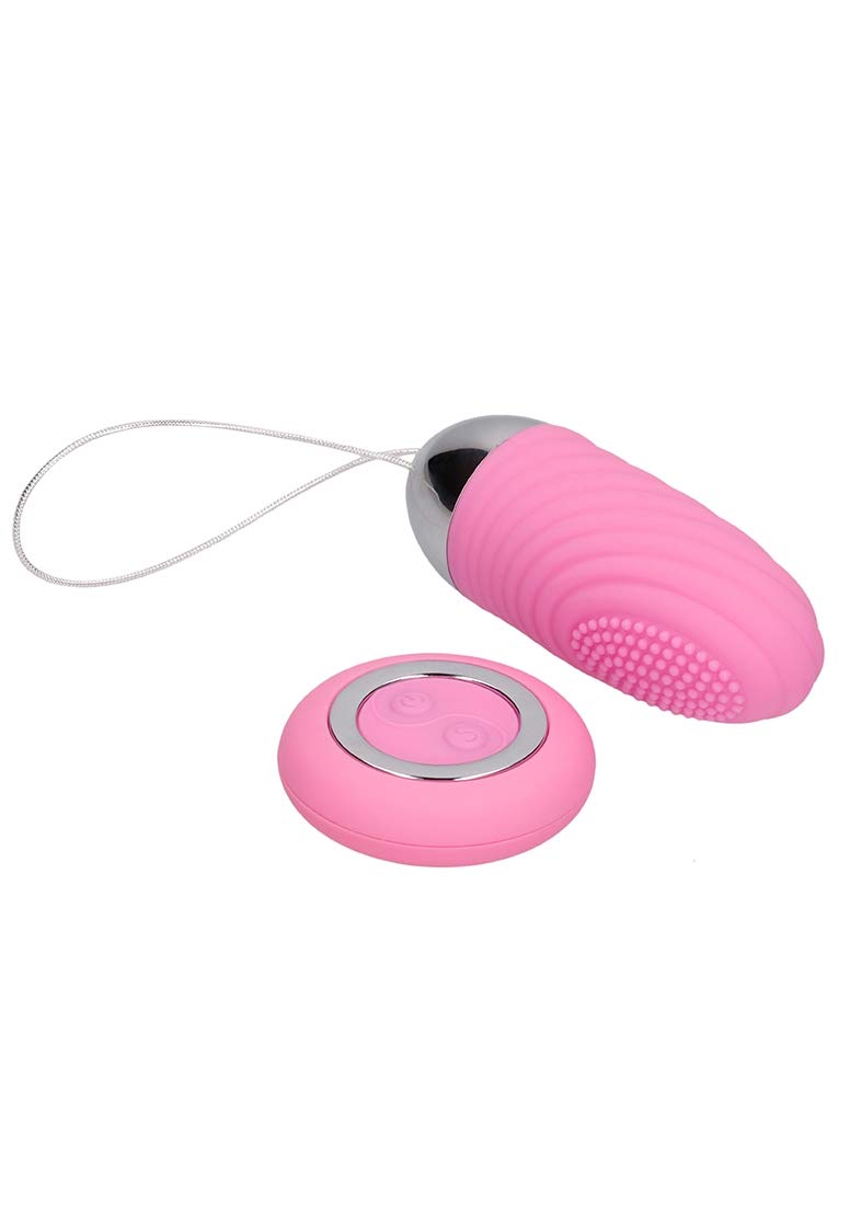 Simplicity by Shots America - Ethan - Rechargeable Wireless Remote Control Vibrating Egg - Pink - Adult Intimate Toy for Couples Play & Solo Pleasure