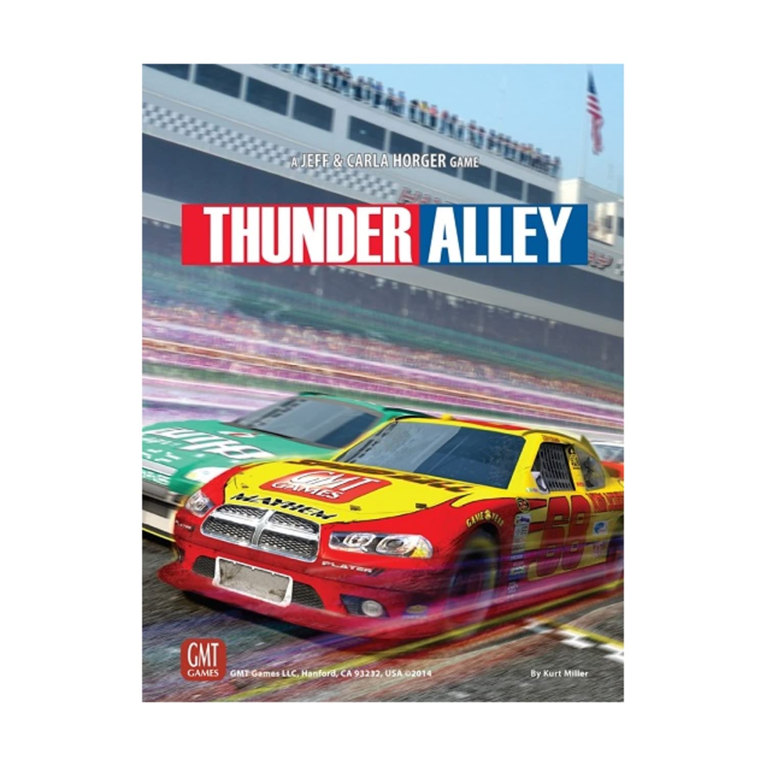 GMT Games Thunder Alley - NASCAR Stock Car Racing Board Game for Adults & Families - Strategy Game for Race Fans & Game Nights