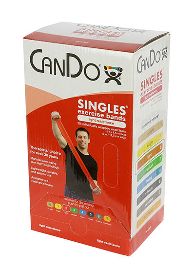 CanDo Pre-Cut Exercise Bands for Strength Training, Physical Therapy, and Home Workouts – Latex Resistance Bands for Fitness, Rehabilitation, and Stretching