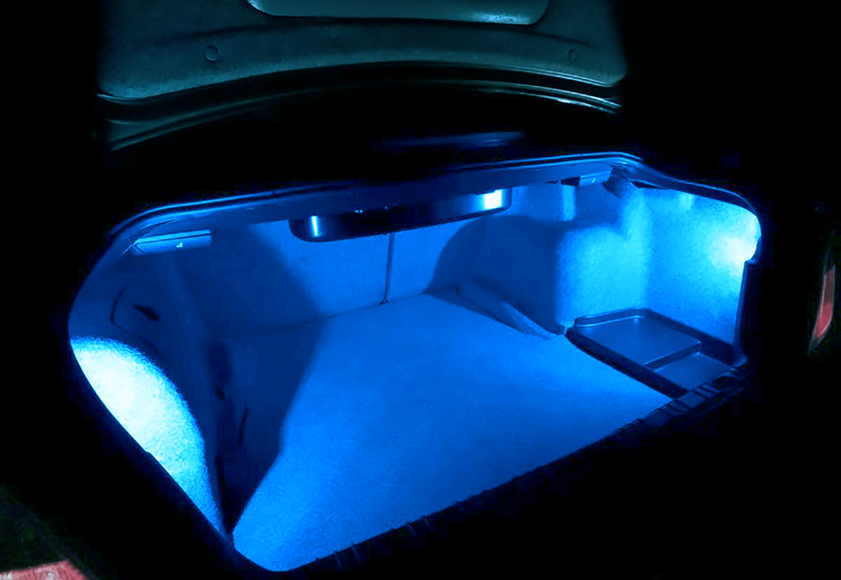 2W High Power Ice Blue LED Trunk Cargo Light for Acura Honda - Bright Interior Lighting for Nighttime Visibility & Car Organization