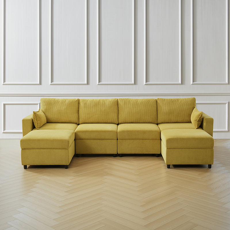 Amando Soft Storage Sectional Sofa - Modern L-Shaped Couch with Hidden Storage | Perfect for Small Spaces, Living Room & Apartment | Comfortable & Stylish Home Furniture