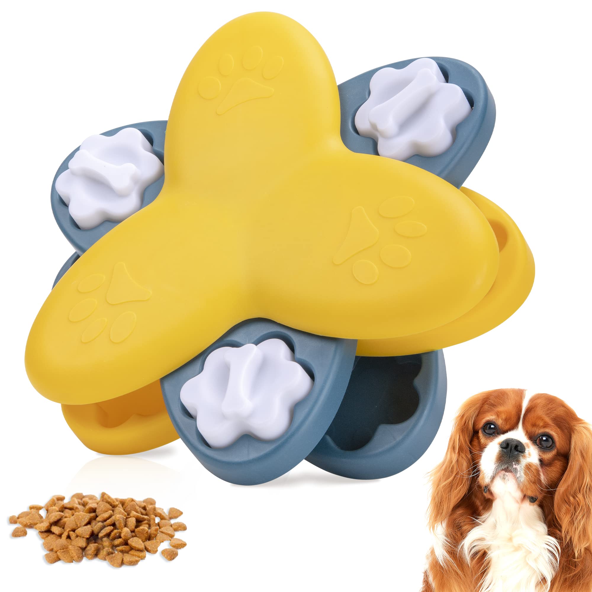 Interactive Dog Puzzle Toys for IQ Training - Multi-Layer Slow Feeder & Treat Dispenser for Dogs & Cats - Mental Stimulation & Digestion Aid - Perfect for Boredom Relief & Mealtime Enrichment