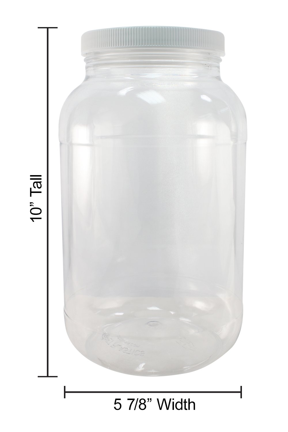 Pinnacle Mercantile 32oz Plastic Jars with Screw-On Lined Lids - 90 Pack Wide Mouth Food Storage Containers for Bulk Dry Goods, Spices & Pantry Organization | Airtight Kitchen & Home Organization Solution