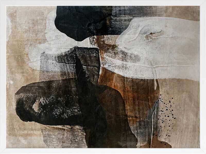 Earthen Hues II Framed Art Print - Nature Inspired Wall Decor for Living Room, Bedroom & Office - Ready to Hang Canvas Painting