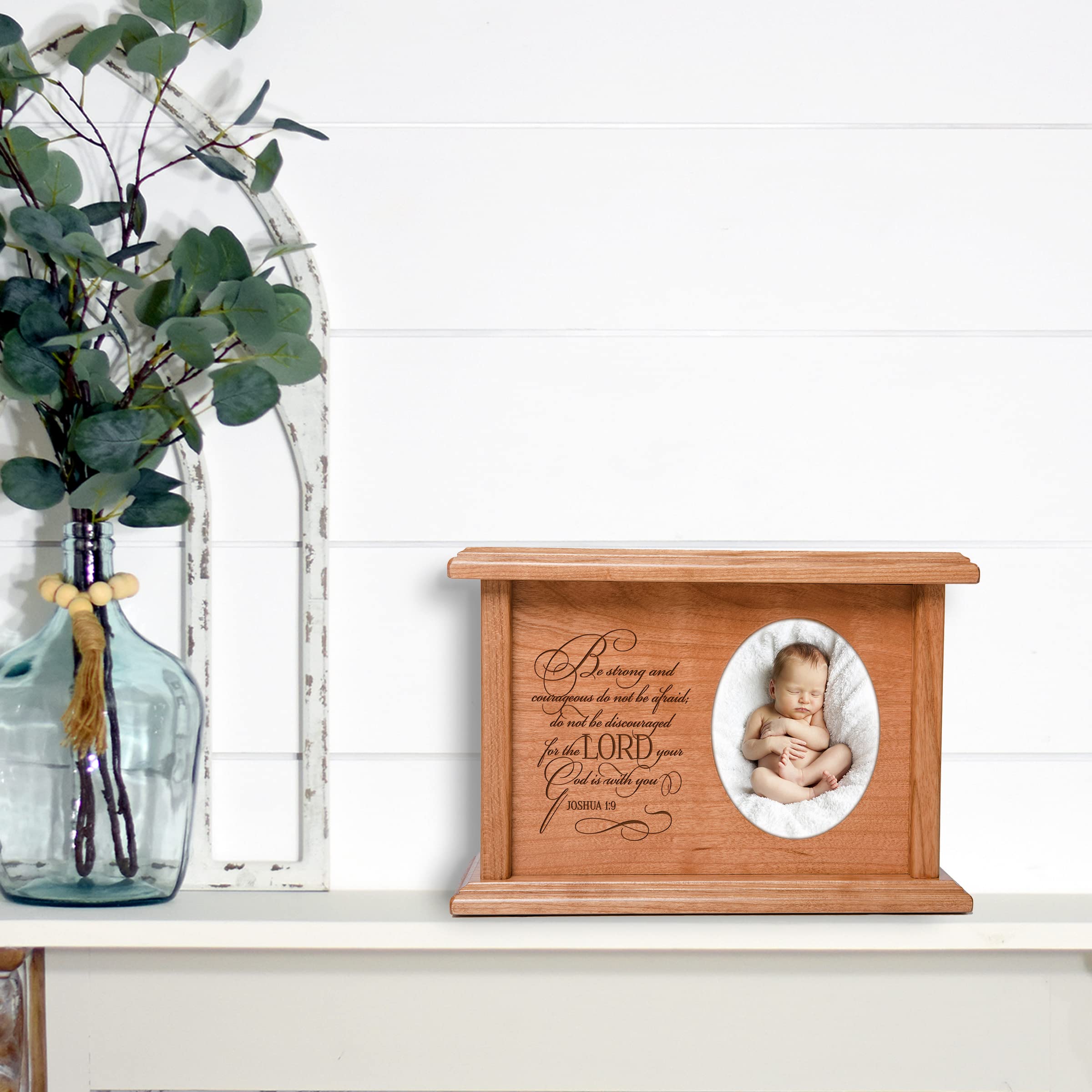 Lifesong Memorial Mini Wooden Urn for Ashes - Adult & Baby Keepsake Funeral Urn with Lid - Perfect for Cremation Remembrance, Condolence Gifts & Home Memorial Displays