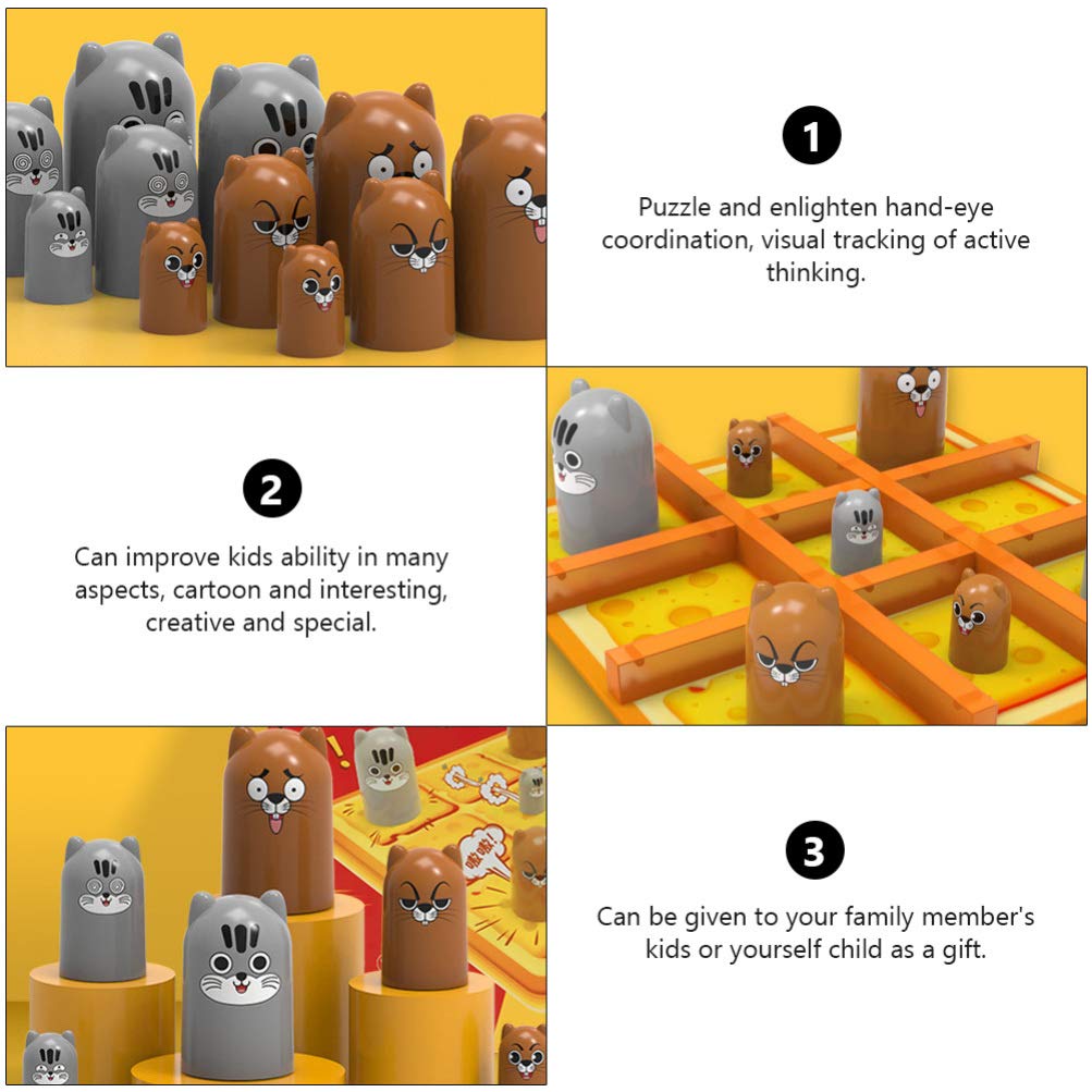 TOYANDONA Gobblers Strategy Board Game - Stacking Cups Chess Set, Brain Teaser & Educational Family Toy for Kids & Adults | Perfect for Parent-Child Bonding, Game Nights & Party Entertainment