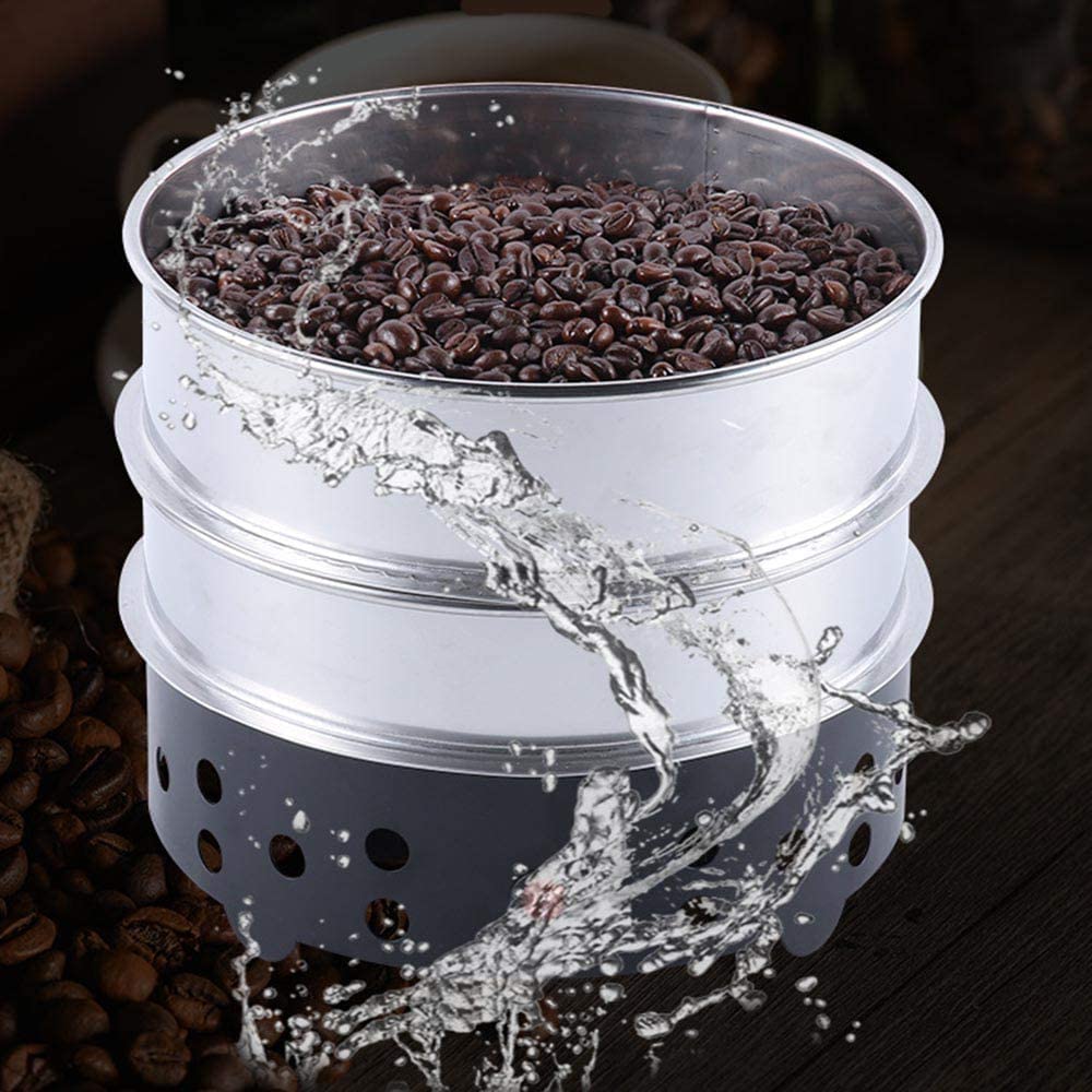 Kamubi Electric Coffee Bean Cooler - 1.3lb Capacity with 304 Stainless Steel & Double 360g Filters - Fast 2-Minute Cooling for Home Coffee Roasting - Perfect for Espresso, Cold Brew & Specialty Coffee Preparation