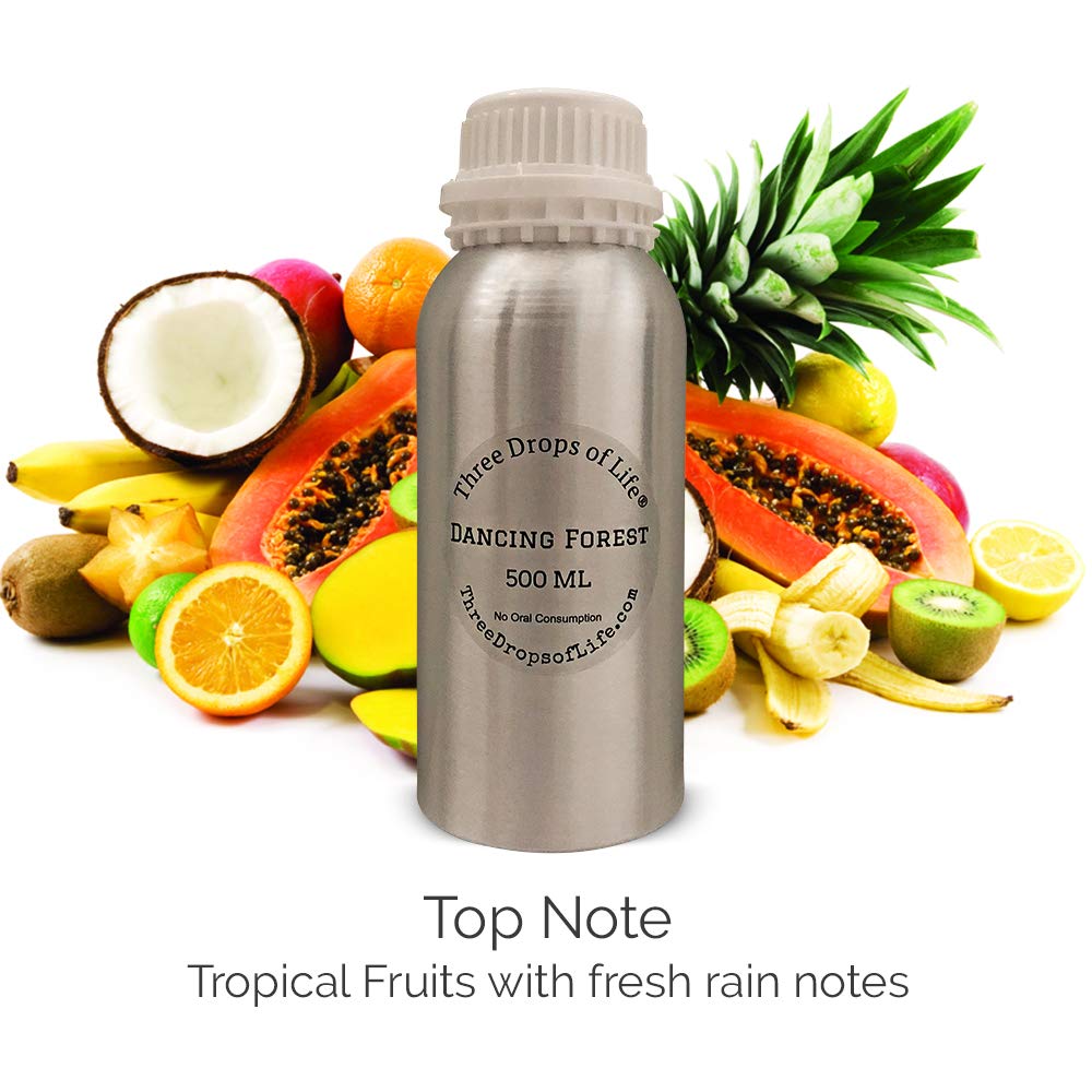 Premium Aromatherapy Essential Oil for Diffusers & Humidifiers - 500ML Dancing Forest Scented Oil for Home, Office, Spa & Lobby - Relaxing Fragrance Oil for Stress Relief & Air Freshening