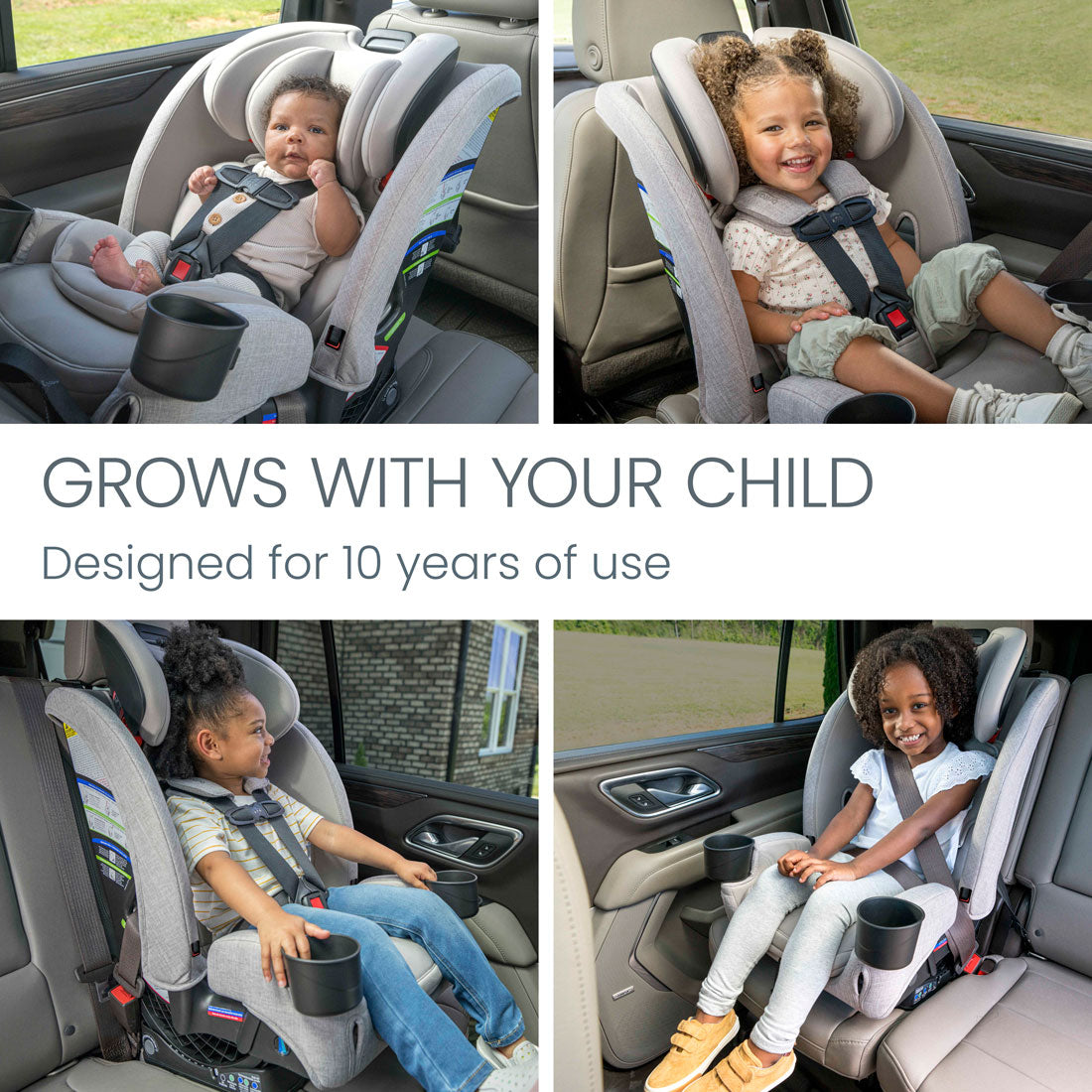 Britax One4Life Slim ClickTight Convertible Car Seat - 3-in-1 All-in-One Design for Rear-Facing, Forward-Facing & Booster - Safe & Comfortable for Infants to Big Kids - Perfect for Travel, School & Family Road Trips