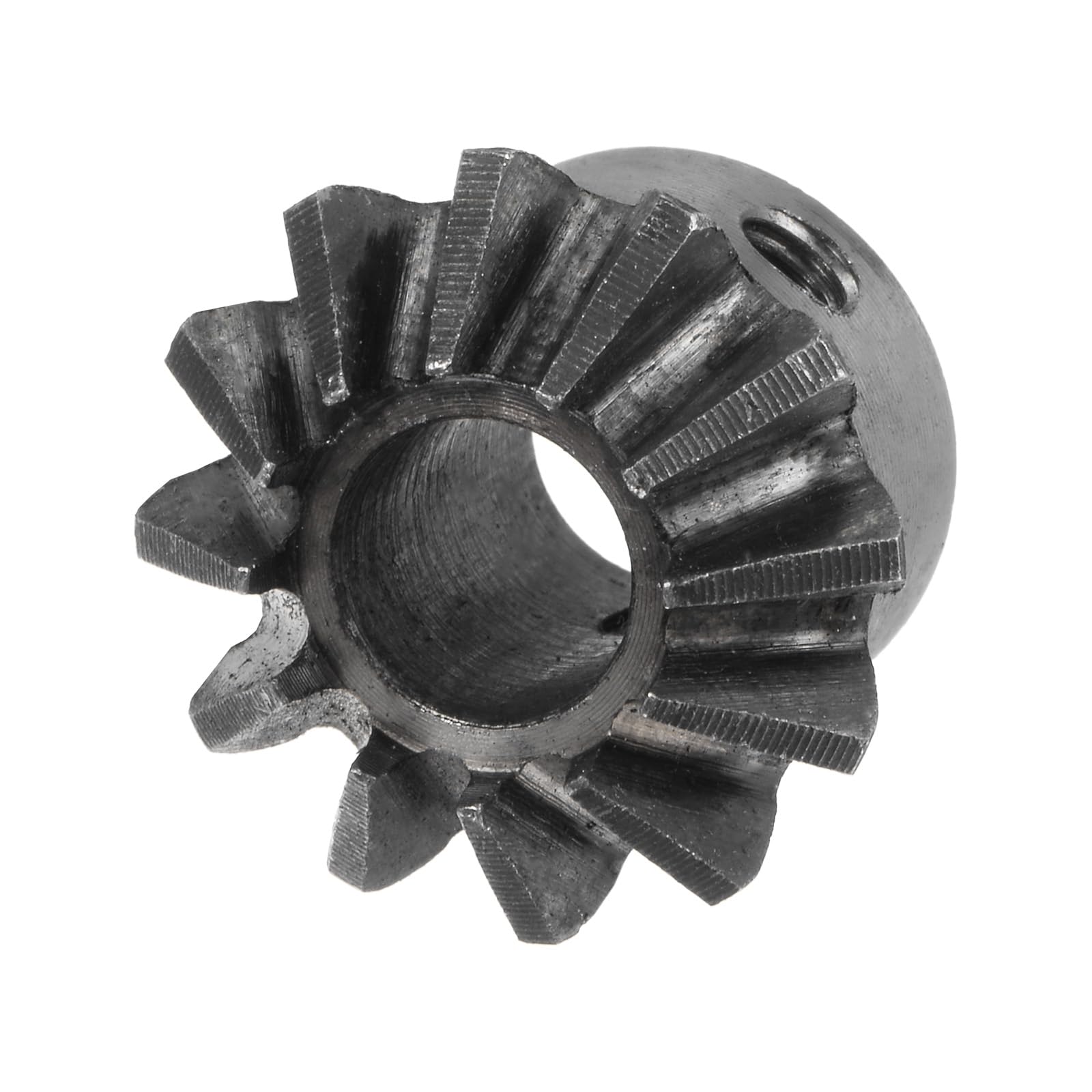 HARFINGTON 2pcs 1M 12 Teeth Bevel Gear Set - 10mm Shaft Hole 1:1 Ratio 45# Steel 2 Module 90 Degree Tapered Bevel Pinion Gear for Hardware Mechanical Rotation - Perfect for Robotics, CNC Machines and DIY Mechanical Projects
