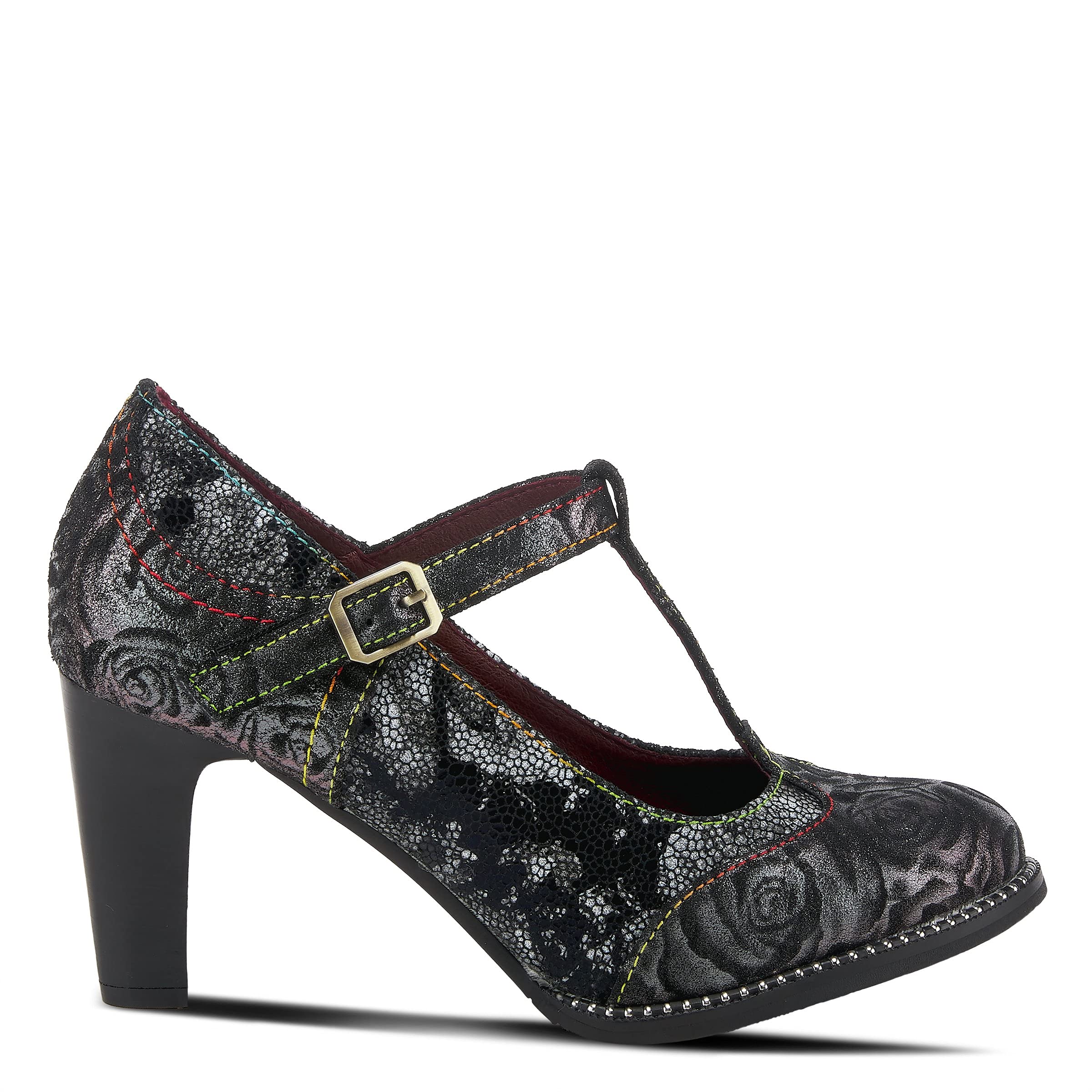 L'Artiste by Spring Step Women's Mazie Pump - Comfortable Low Heel Dress Shoes for Work, Wedding & Party Occasions