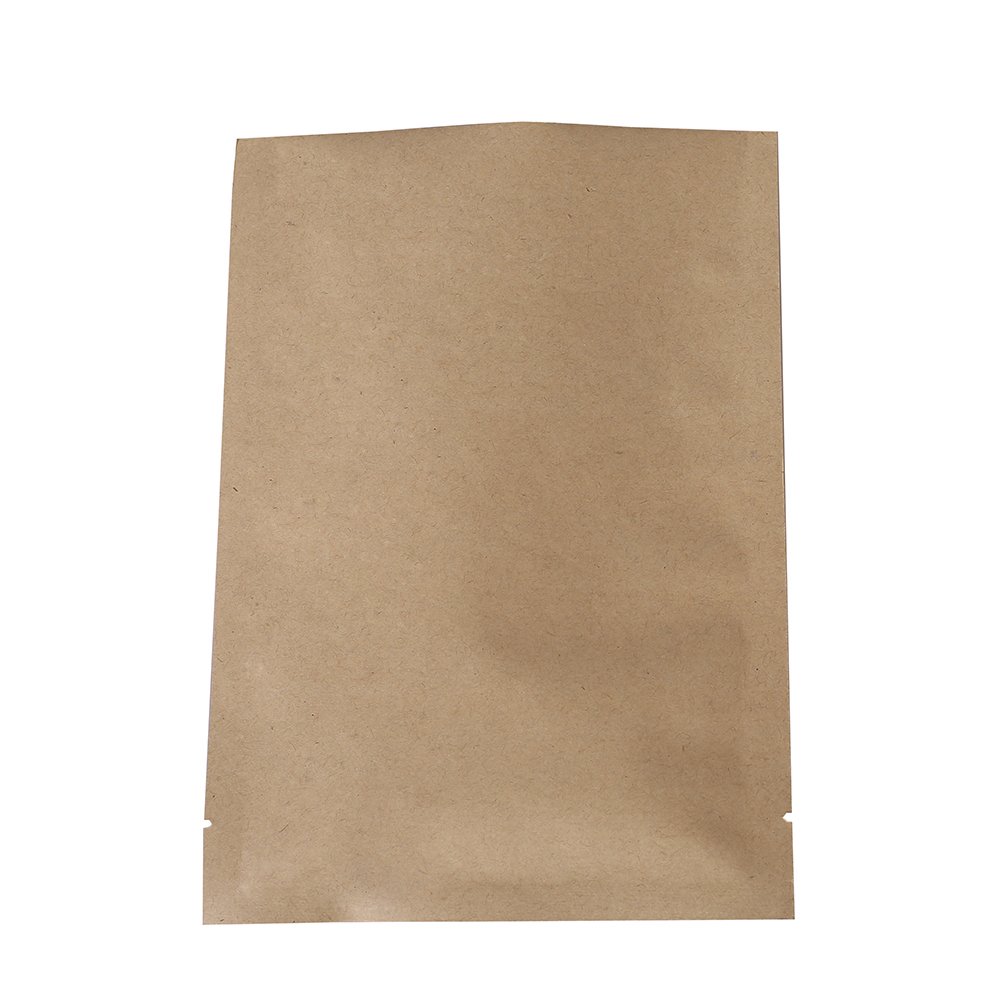 QQ Studio 100-Pack Brown Kraft Mylar Bags with Open Top - 2.4