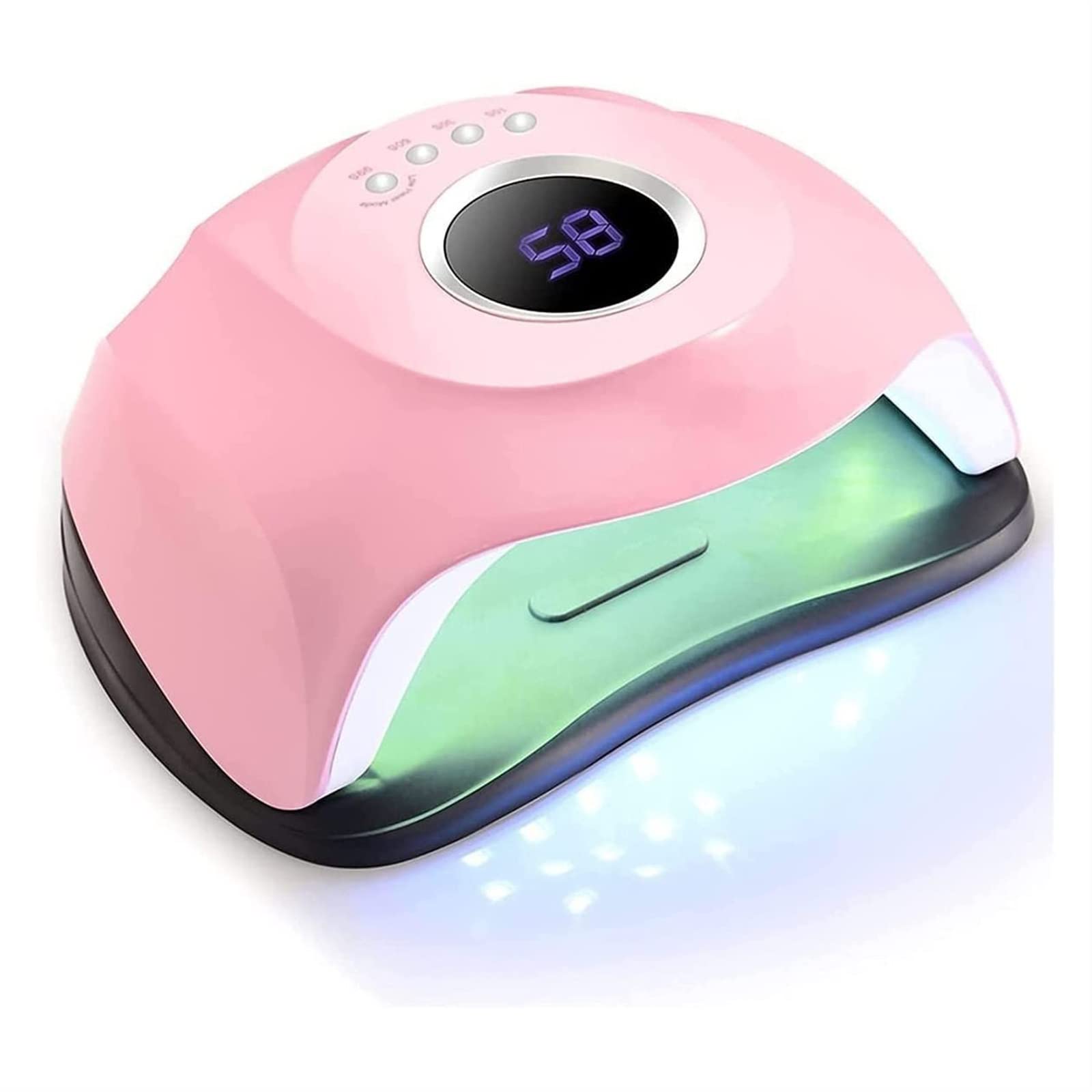 180W High Power 45 LED Bead Nail Polish UV/LED Gel Curing Lamp - 4 Speed Timer & Smart Sensor for Professional Salon & Home Manicure/Pedicure - Perfect for Gel Nail Polish Drying & Nail Art Design