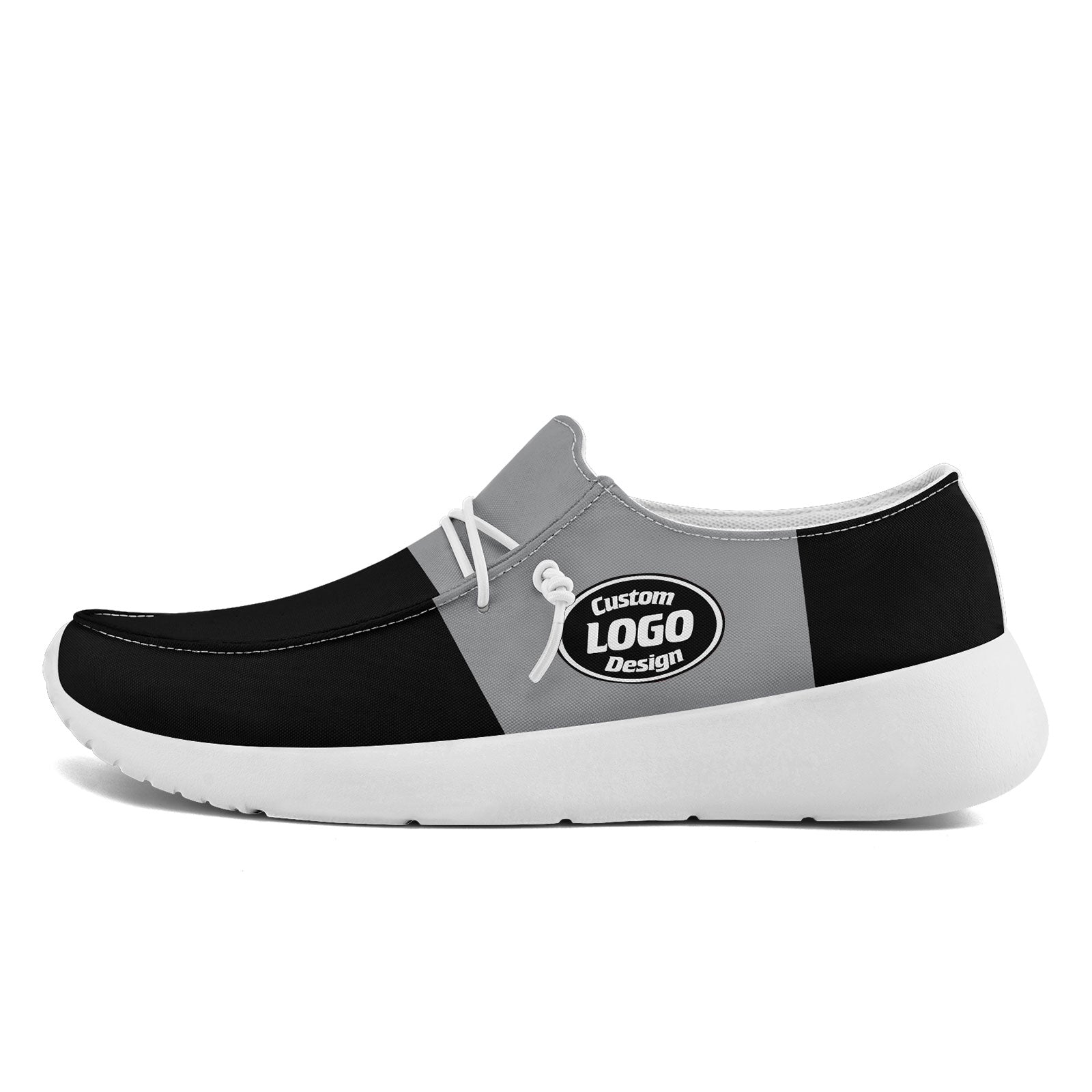 Custom Las Vegas Black & Gray Personalized Sneakers - Unisex Casual Shoes for Men & Women - Perfect for Travel, Walking & Street Style Fashion