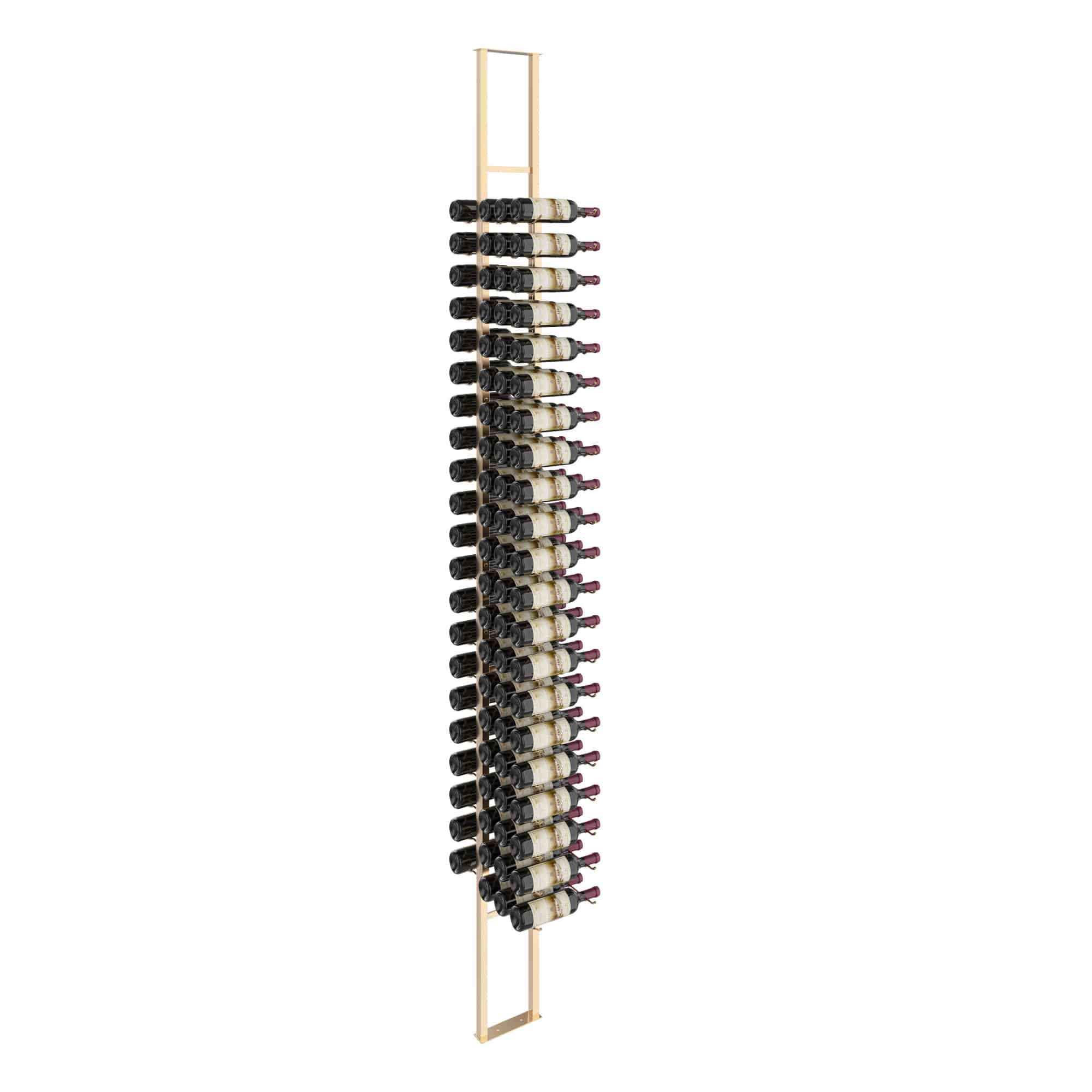 W Series 2-Sided Floating Wine Rack Kit - 84 Bottle Capacity Wall Mounted Storage for Home Bar, Kitchen & Dining Room