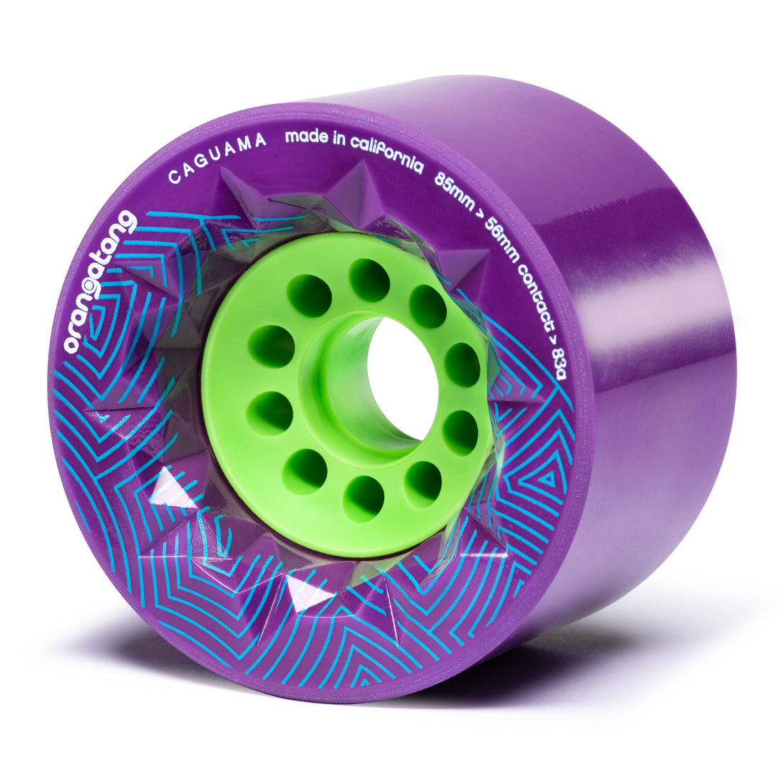 Orangatang Caguama 85mm Longboard Wheels 4 Pack - High Performance for Cruising, Downhill & Freeride - Perfect for Smooth Pavement & Carving