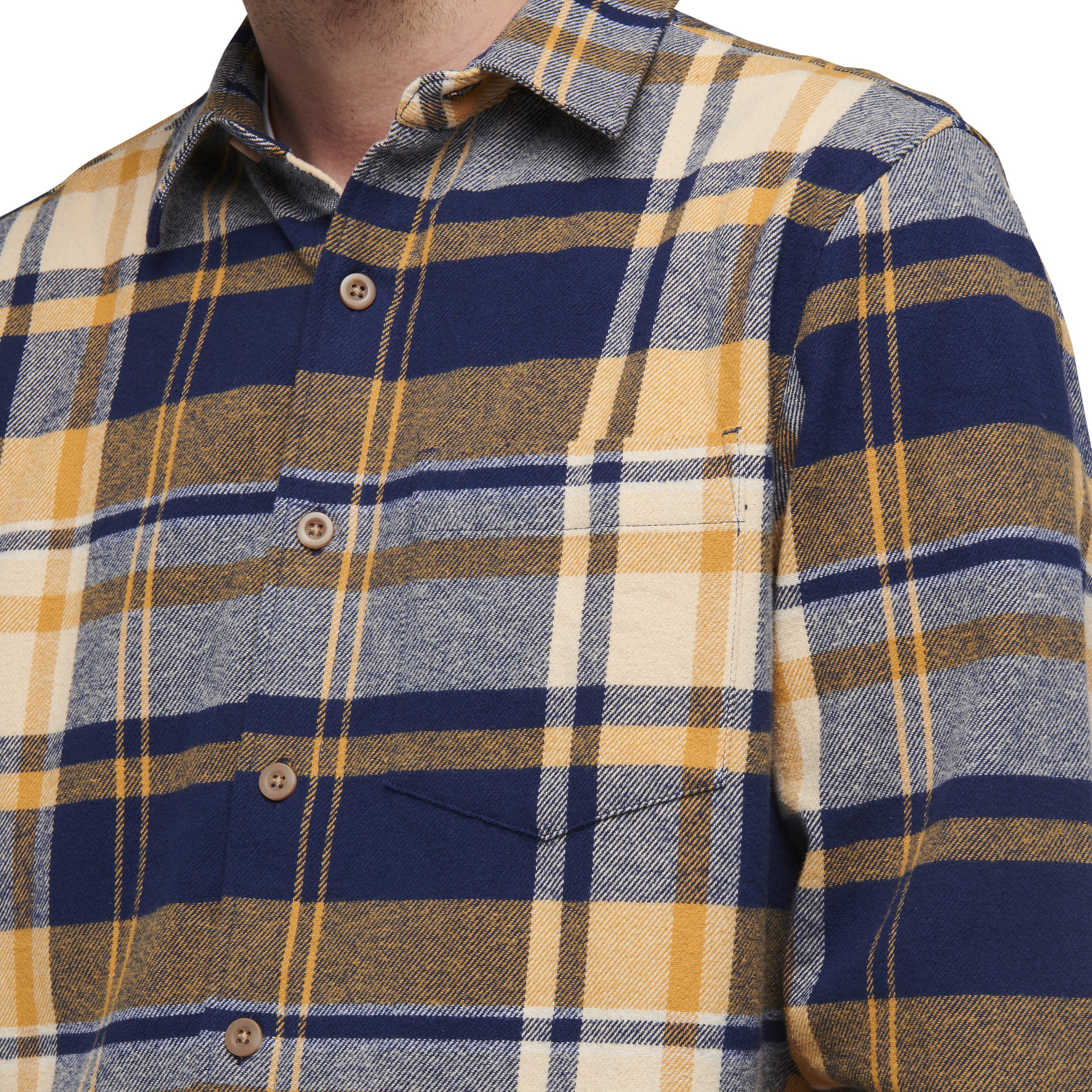 Men's Soft & Comfortable Project Flannel Shirt - Casual Plaid Button-Up for Fall & Winter - Perfect for Outdoor Adventures, Camping, and Cozy Layering