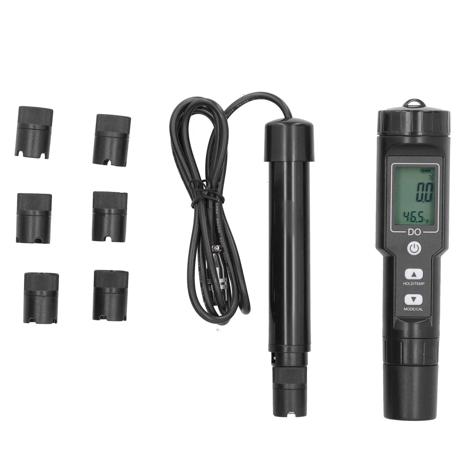 LZKW High Accuracy Dissolved Oxygen Meter - Fast Response DO Tester for Swimming Pools, Freshwater Aquaculture, Hydroponics & Water Quality Testing
