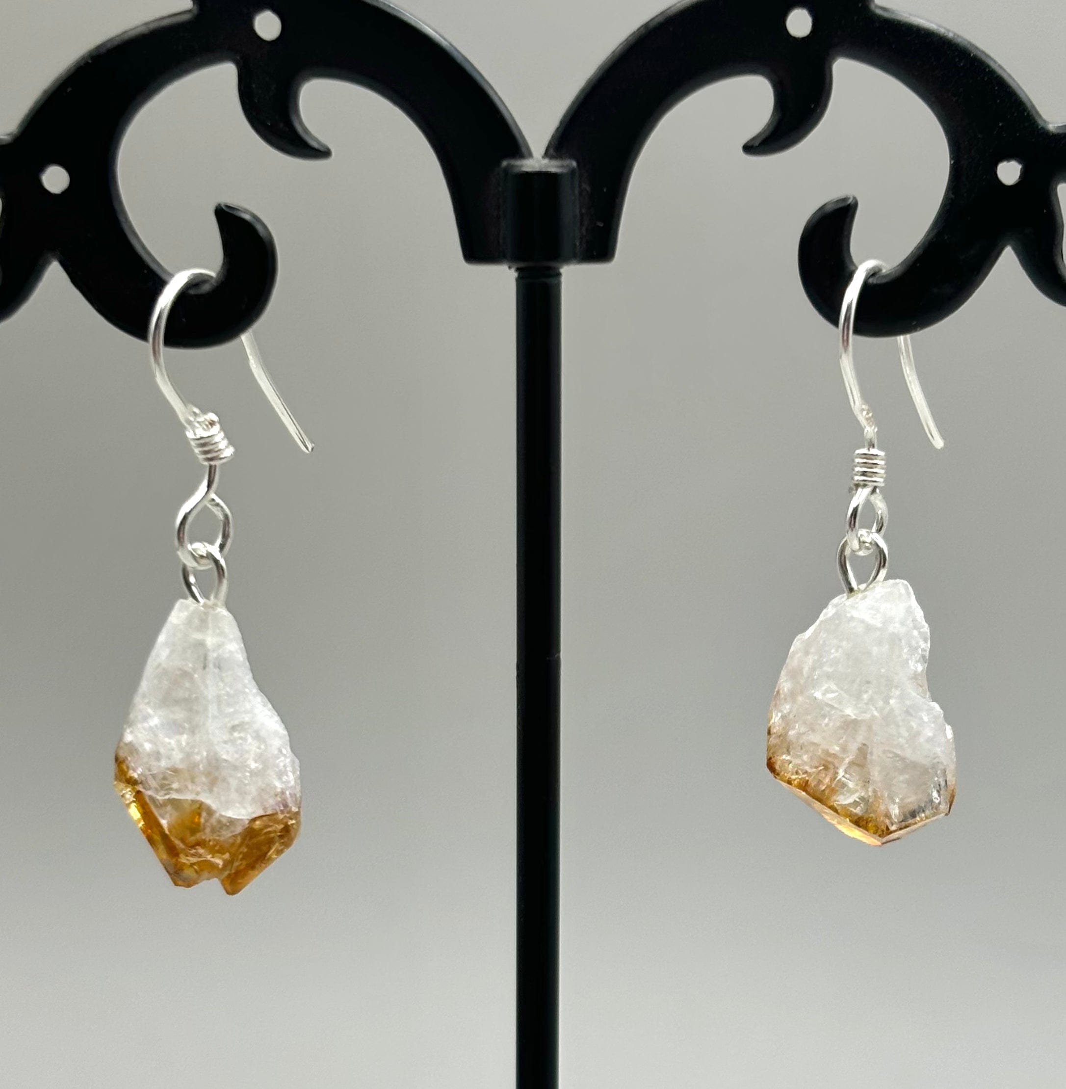 Natural Citrine Gemstone Sterling Silver Earrings for Women - Dainty & Elegant Jewelry for Everyday Wear, Gift Giving & Special Occasions