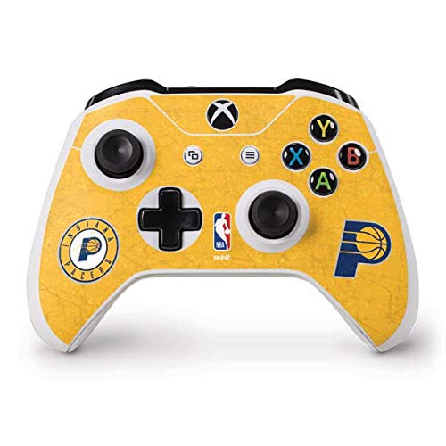 Officially Licensed NBA Indiana Pacers Distressed Gaming Skin Decal for Xbox One S Controller - Perfect for Gamers & Sports Fans