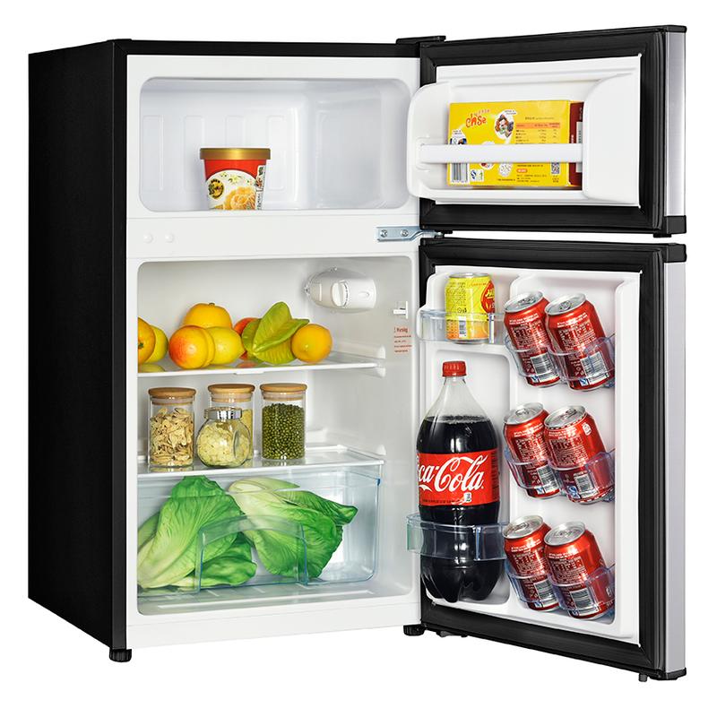 Avanti 3.1 Cubic Feet Compact Refrigerator - Energy Efficient Mini Fridge for Dorm, Office, Bedroom & Small Spaces - Freestanding RA31B3S Model with Adjustable Shelves