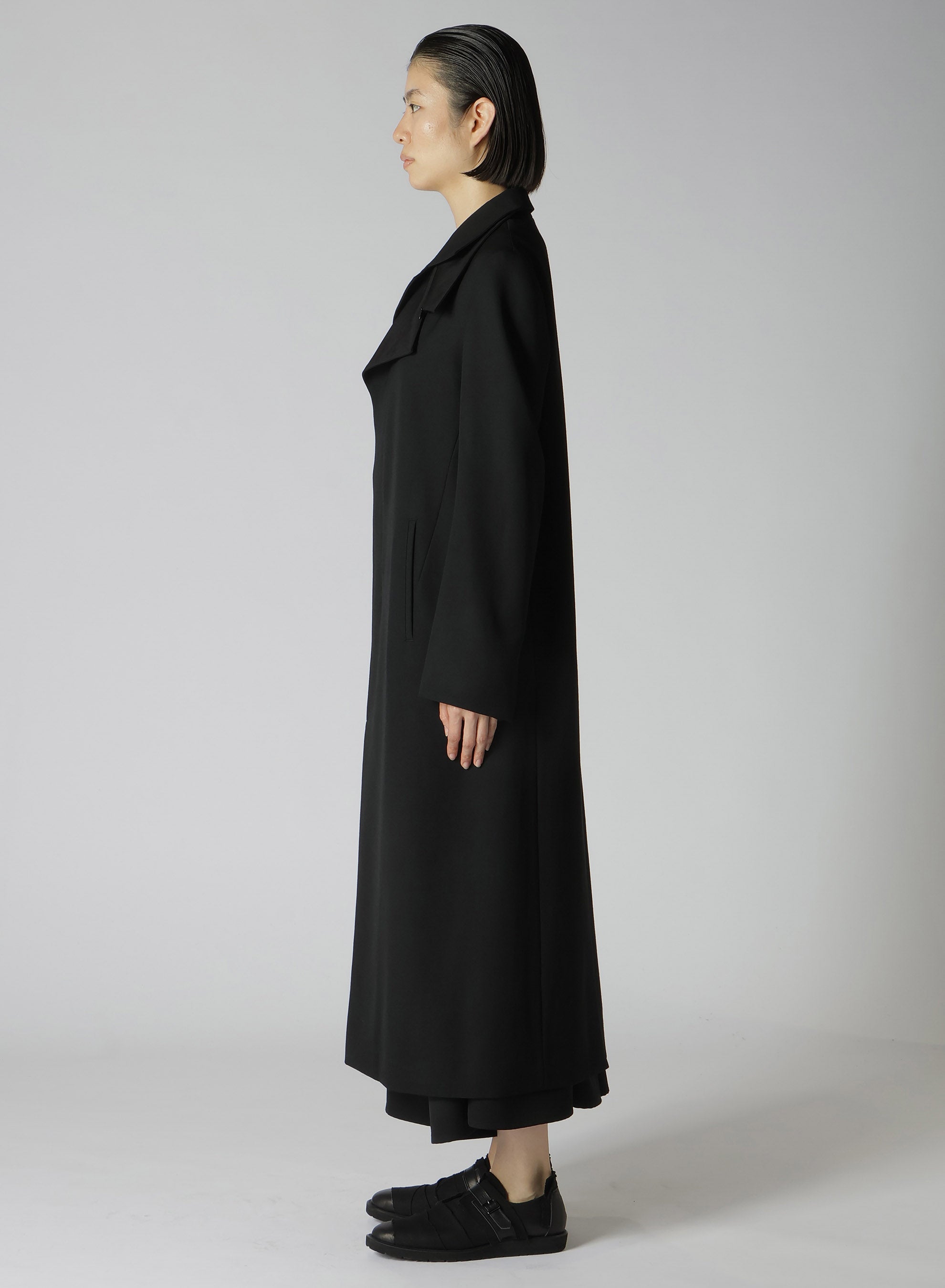 60% Wool Gabardine Double-Layered Long Coat for Men & Women | Warm Winter Overcoat for Office, Travel & Formal Occasions