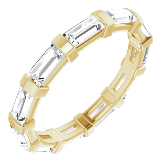 1.82 Carat Straight Baguette Diamond Eternity Wedding Band Ring for Women - Perfect for Anniversaries, Engagements & Special Occasions