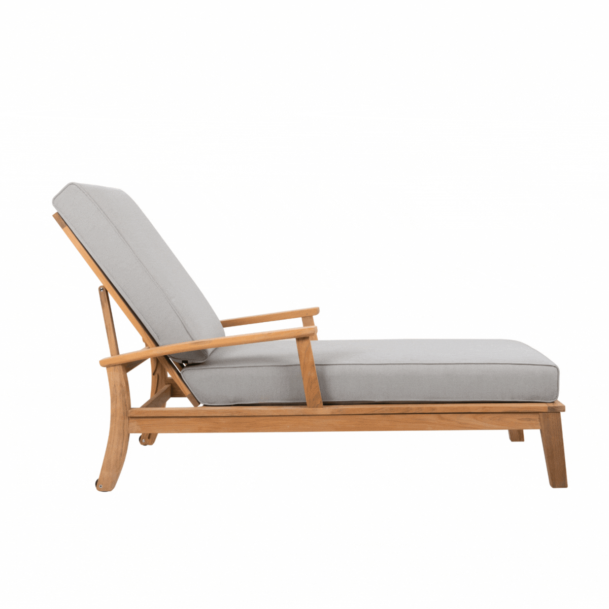 Premium Teak Chaise Lounge - Outdoor Patio Furniture for Poolside, Beach & Garden Relaxation - Weather-Resistant & Durable Design