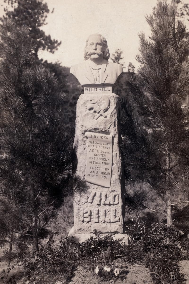 8x12 Photo Print of Wild Bill's Monument - James B. Hickok (Hickok) Historical Artwork | Perfect for Western Decor, Cowboy Themed Rooms & History Enthusiasts